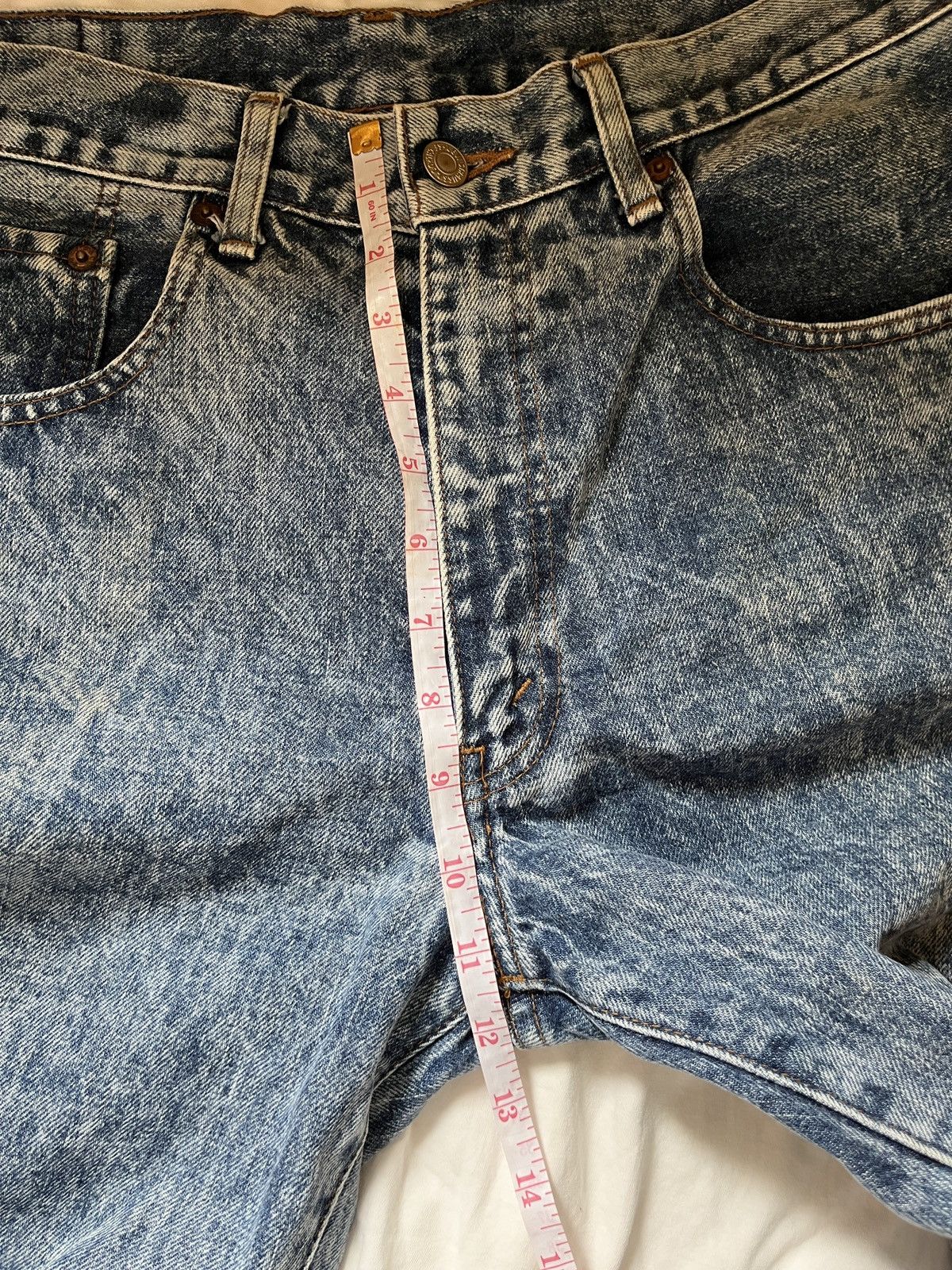 Levi's 80s Levis Big E Acid Wash Hidden Rivet Size US 32 / EU 48 - 15 Thumbnail