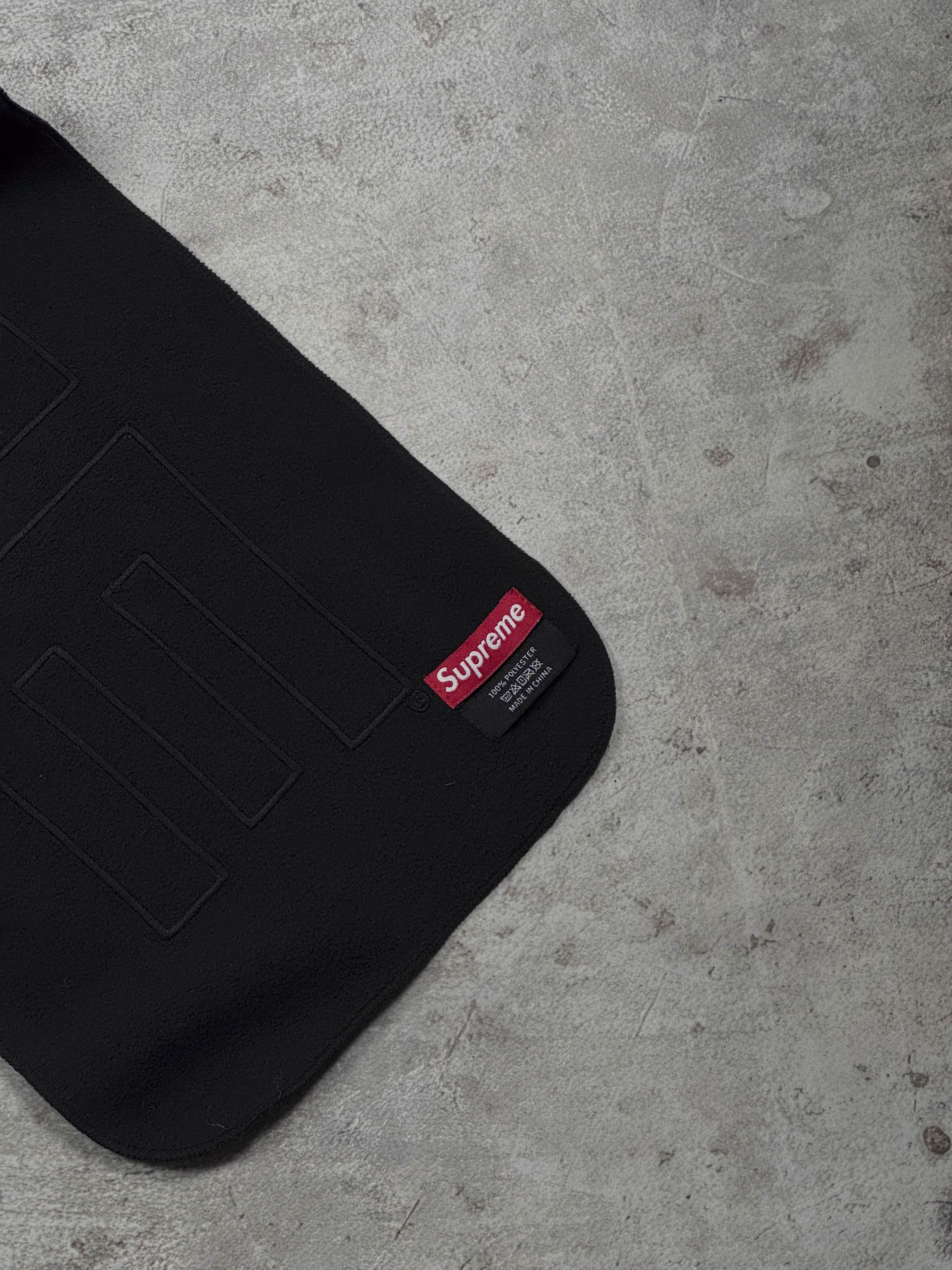 Supreme Supreme Polartec Logo Scarf Black Size ONE SIZE - 5 Thumbnail