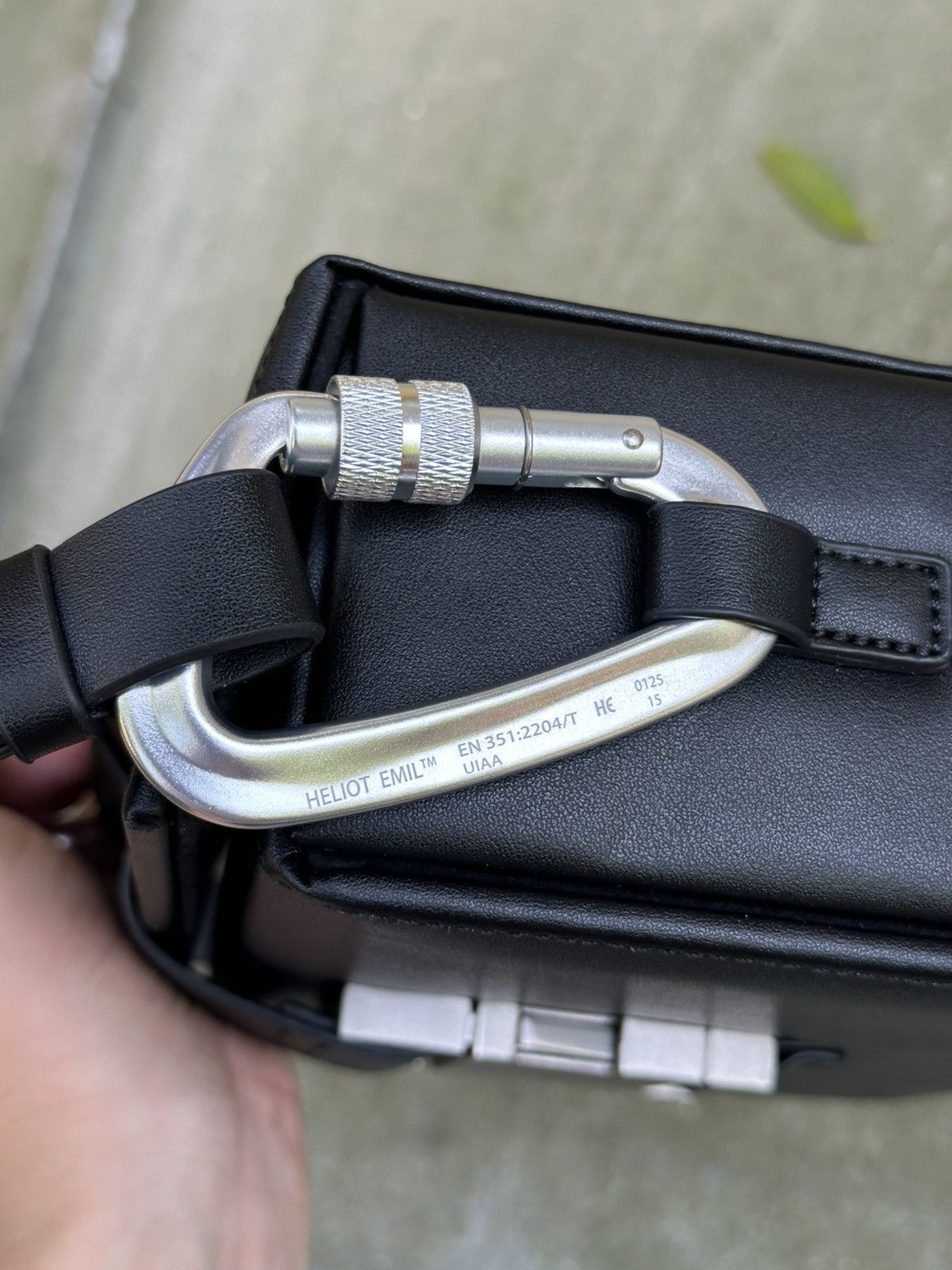 【美品】HELIOT EMIL carabiner box bag Bag HELIOT EMIL Carabiner Box