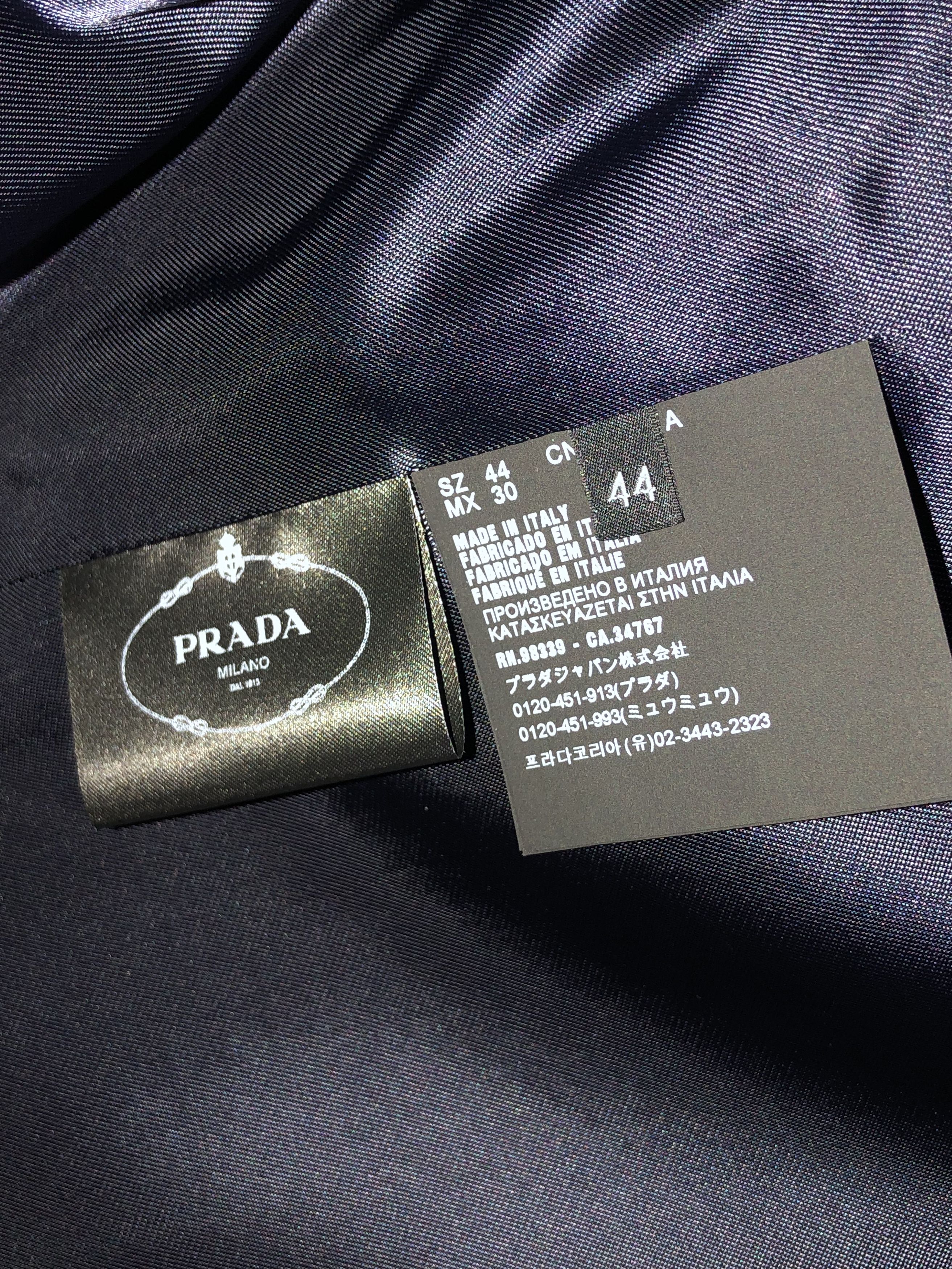 Prada Prada Runway Gabardine Microcheck Blazer Size 44 Size M / US 6-8 / IT 42-44 - 11 Thumbnail