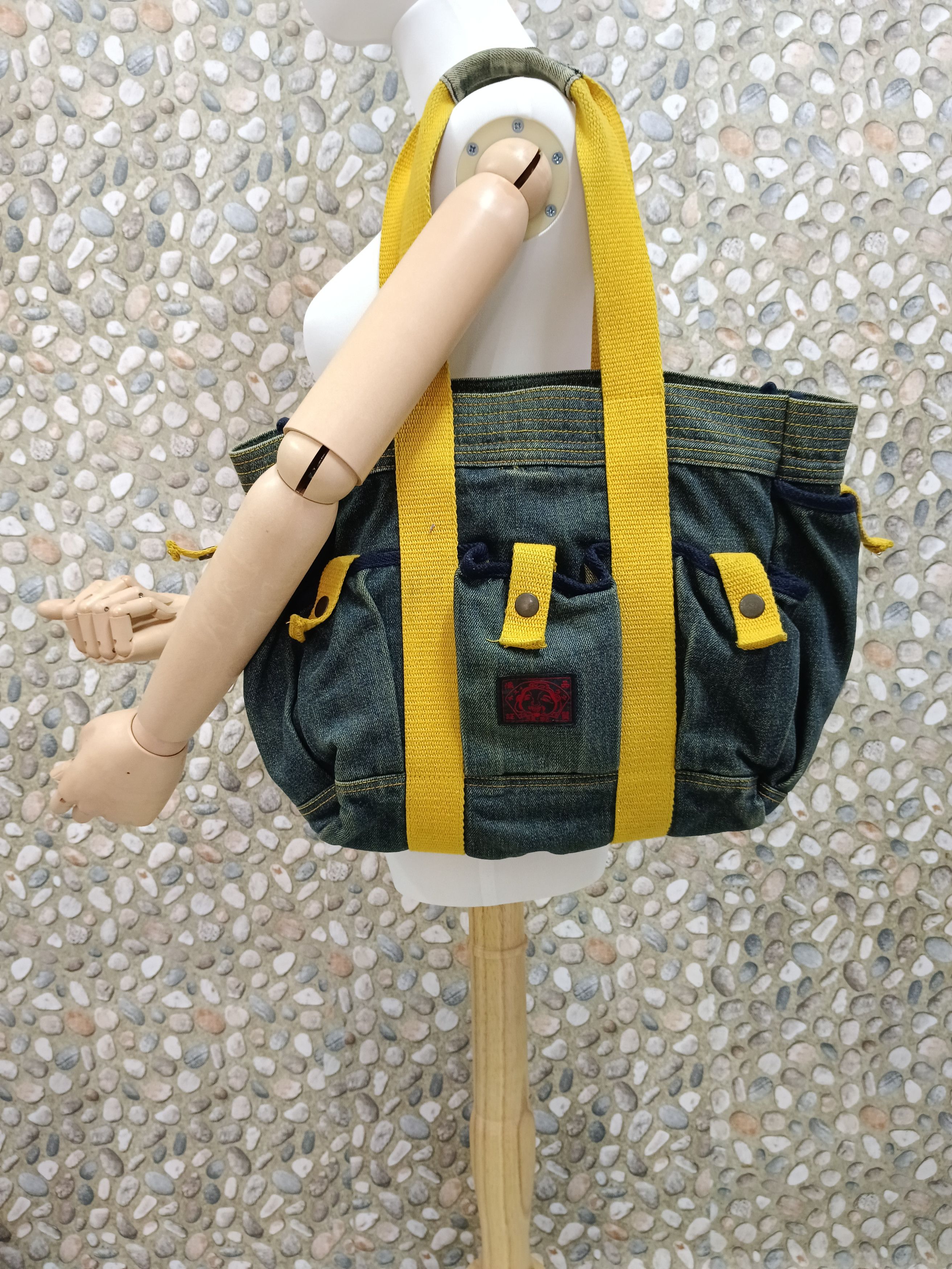 Evisu × Japanese Brand × Vintage Evisu Yamane Denim Waist Bag
