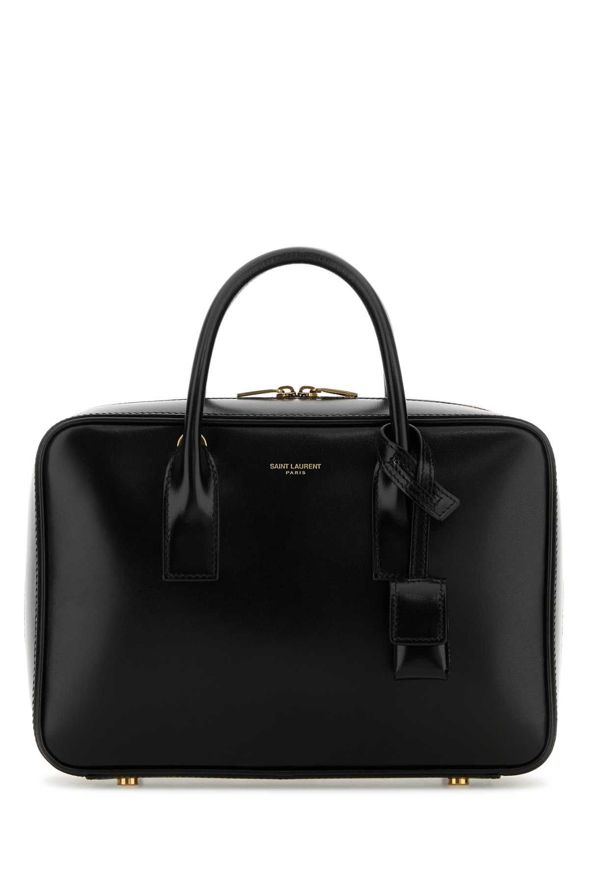 Saint Laurent Paris Black Leather Sac De Jour Handbag Size ONE SIZE - 1 Thumbnail