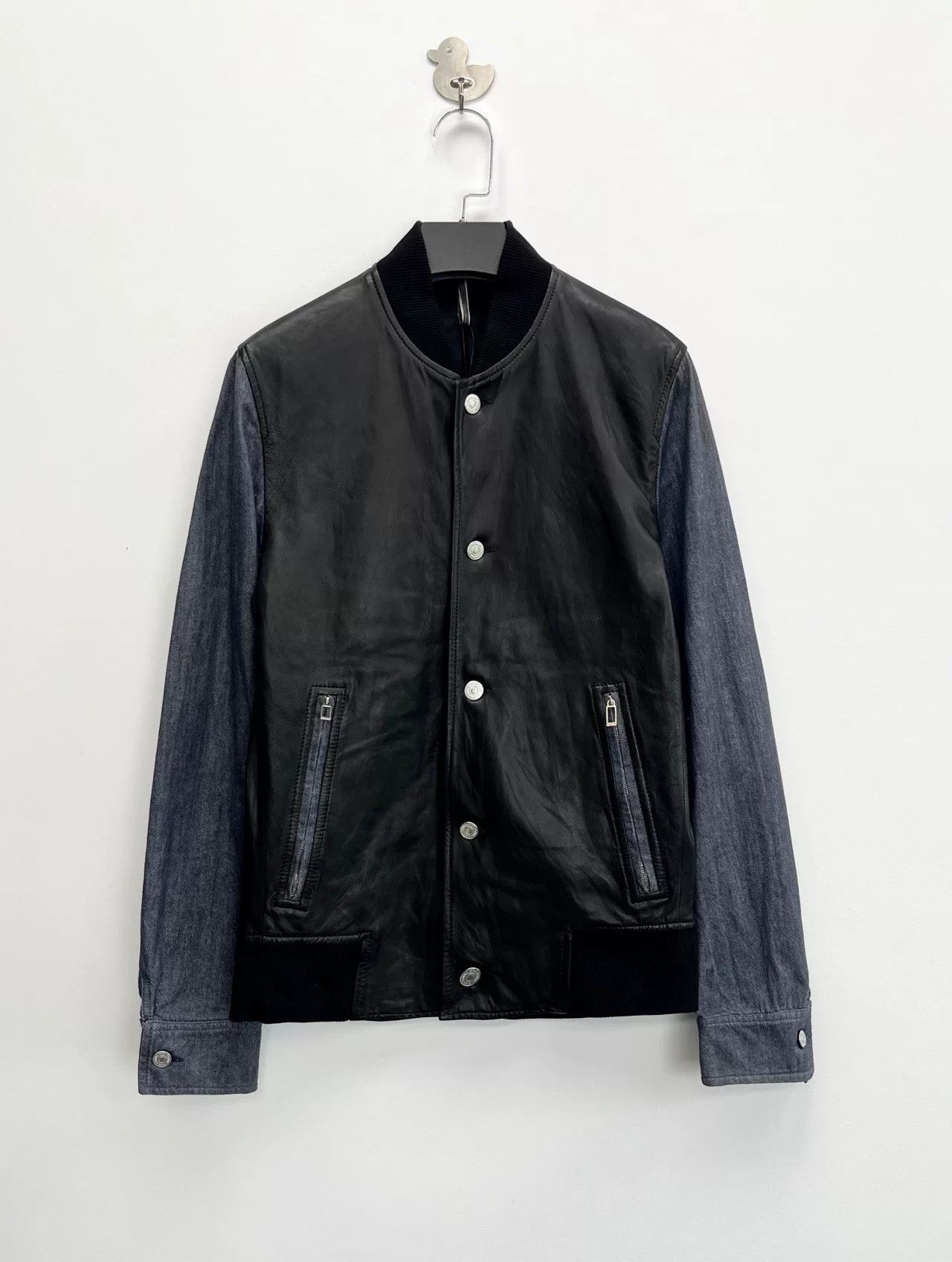 Dior dior black lambskin baseball jacket Size US L / EU 52-54 / 3 - 1 Thumbnail