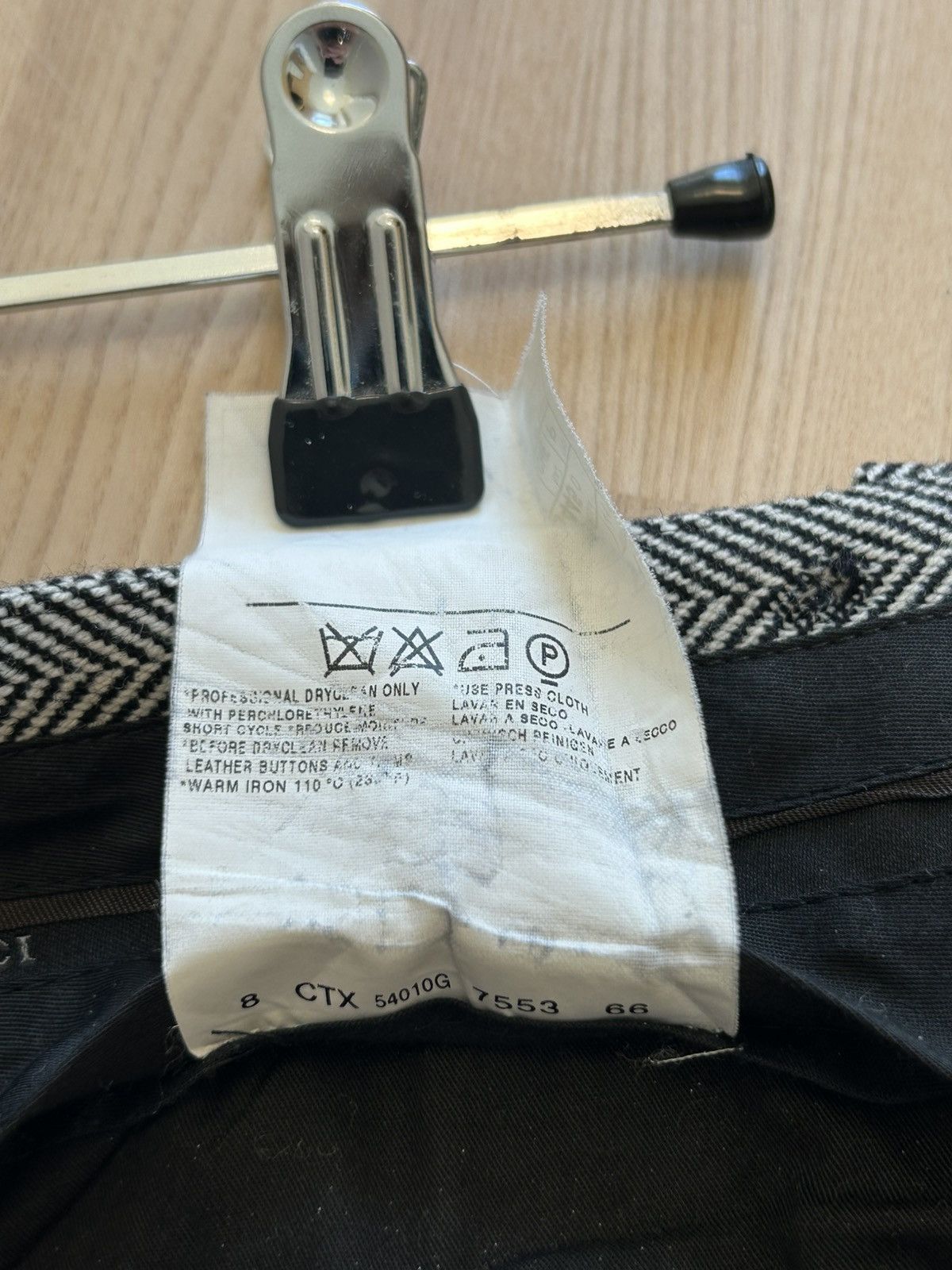 Gucci Gucci Tom Ford Era Herringbone Wool Pleated Trousers Archive Size US 30 / EU 46 - 14 Thumbnail