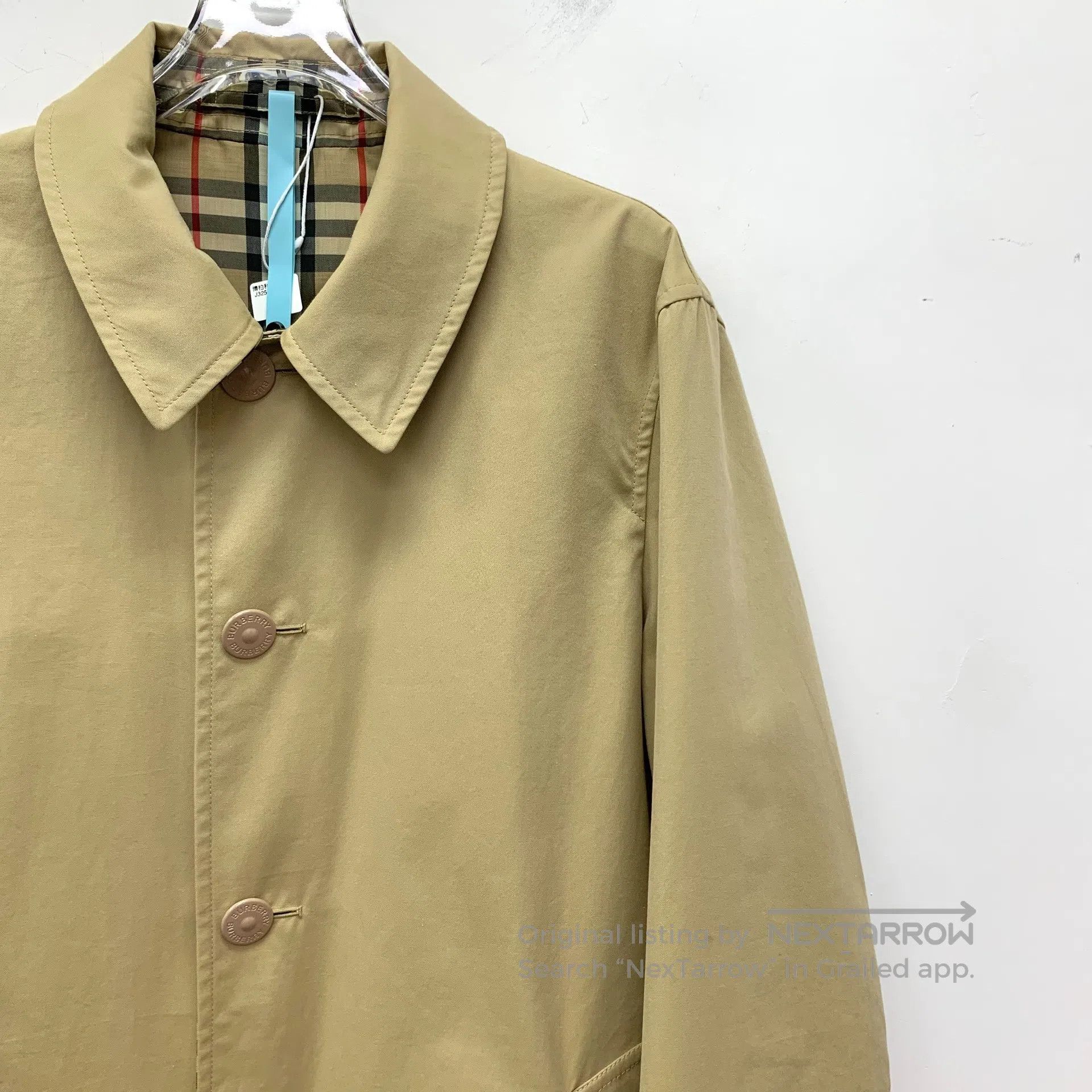 Burberry Burberry Brown classic plaid design collar single-breasted Size US S / EU 44-46 / 1 - 6 Thumbnail