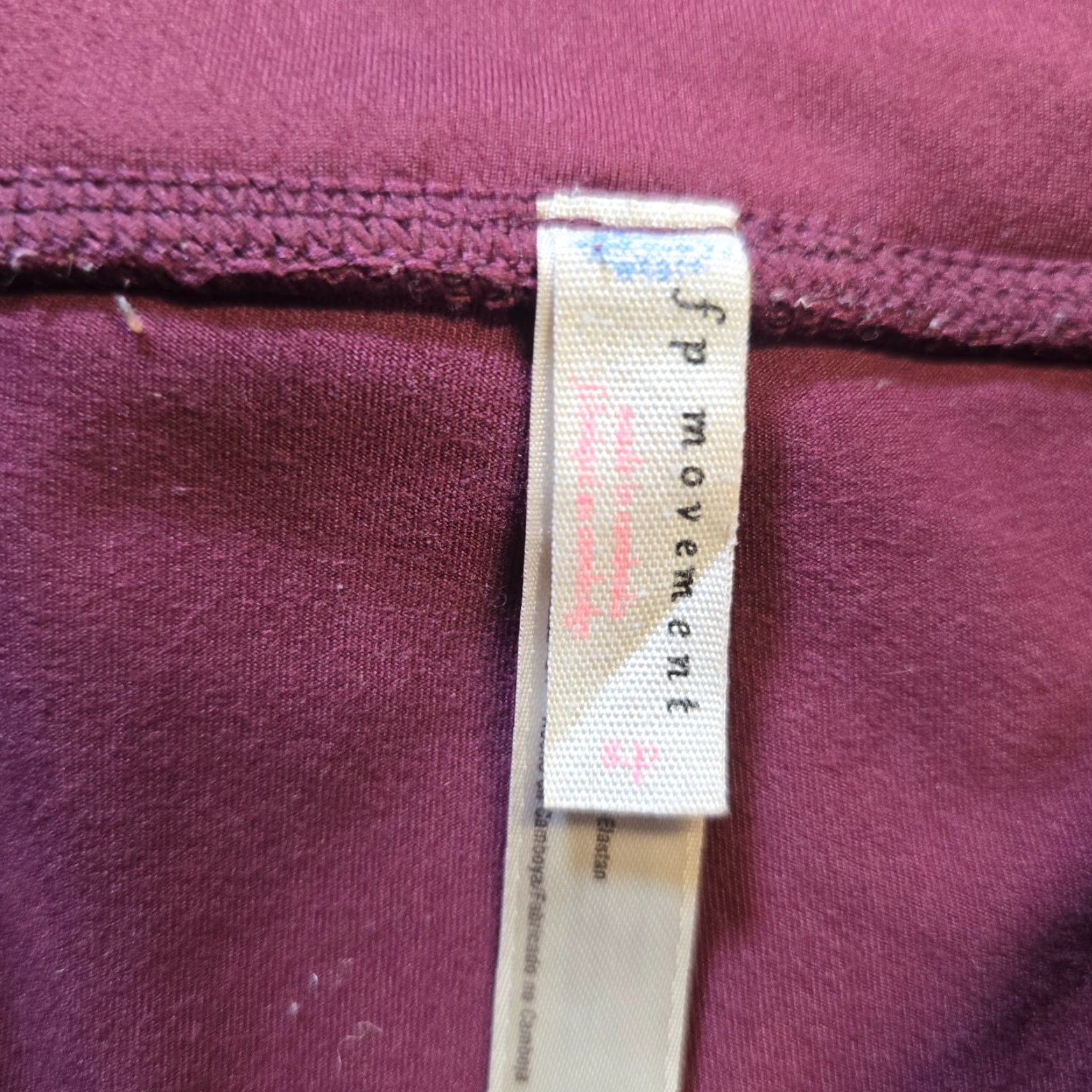 Free People Free People Pants Women Small Red Burgundy Stretch Legging Workout Casual Ankle Skinny Activewear Casual Wear Womens Size 28" / US 6 / IT 42 - 3 Thumbnail