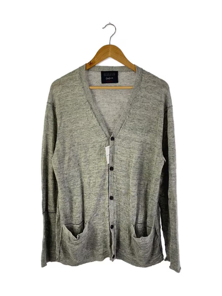 Yohji Yamamoto yohji yamamoto Lightweight/3/Polyester/GRY Cardigan Size US L / EU 52-54 / 3 - 1 Thumbnail