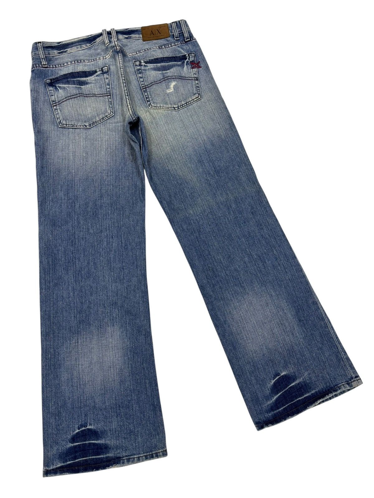 Kapital Baggy Flare Armani Exchange Distressed Denim Flare Jeans Size US 36 / EU 52 - 4 Thumbnail