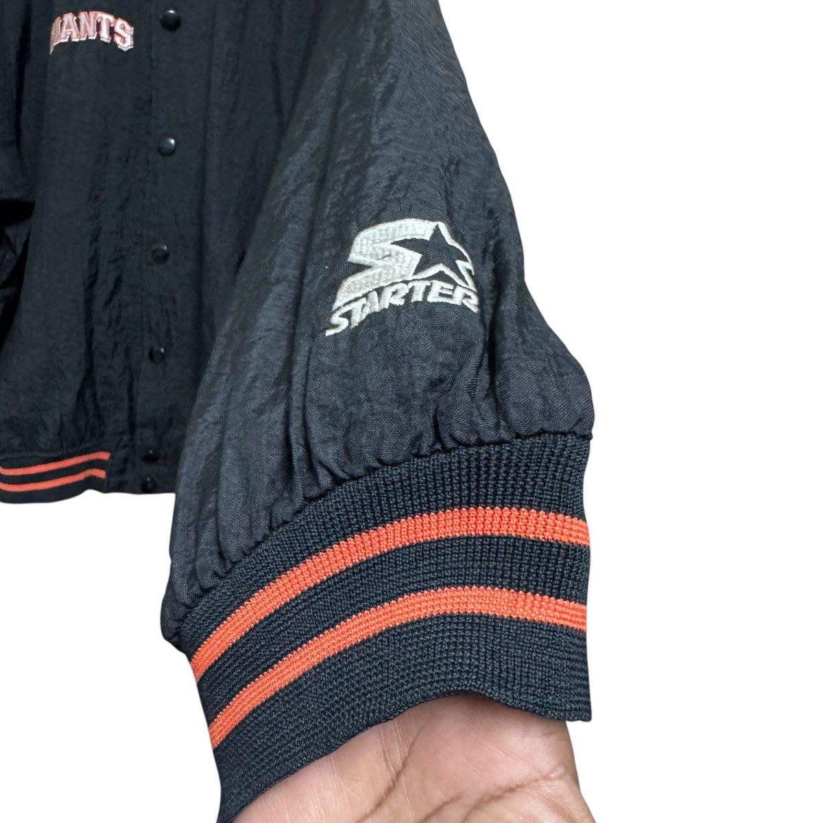MLB Vintage San Francisco Giants Nylon Bomber Jacket Starter Size US L / EU 52-54 / 3 - 5 Thumbnail
