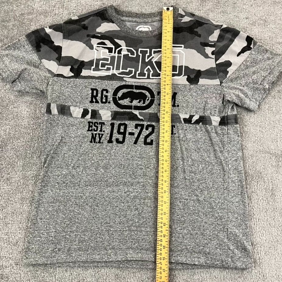 Ecko Unltd. ECKO UNLTD Shirt Mens M Gray Black Camo Logo Skate Streetwear Y2K Size US M / EU 48-50 / 2 - 5 Thumbnail