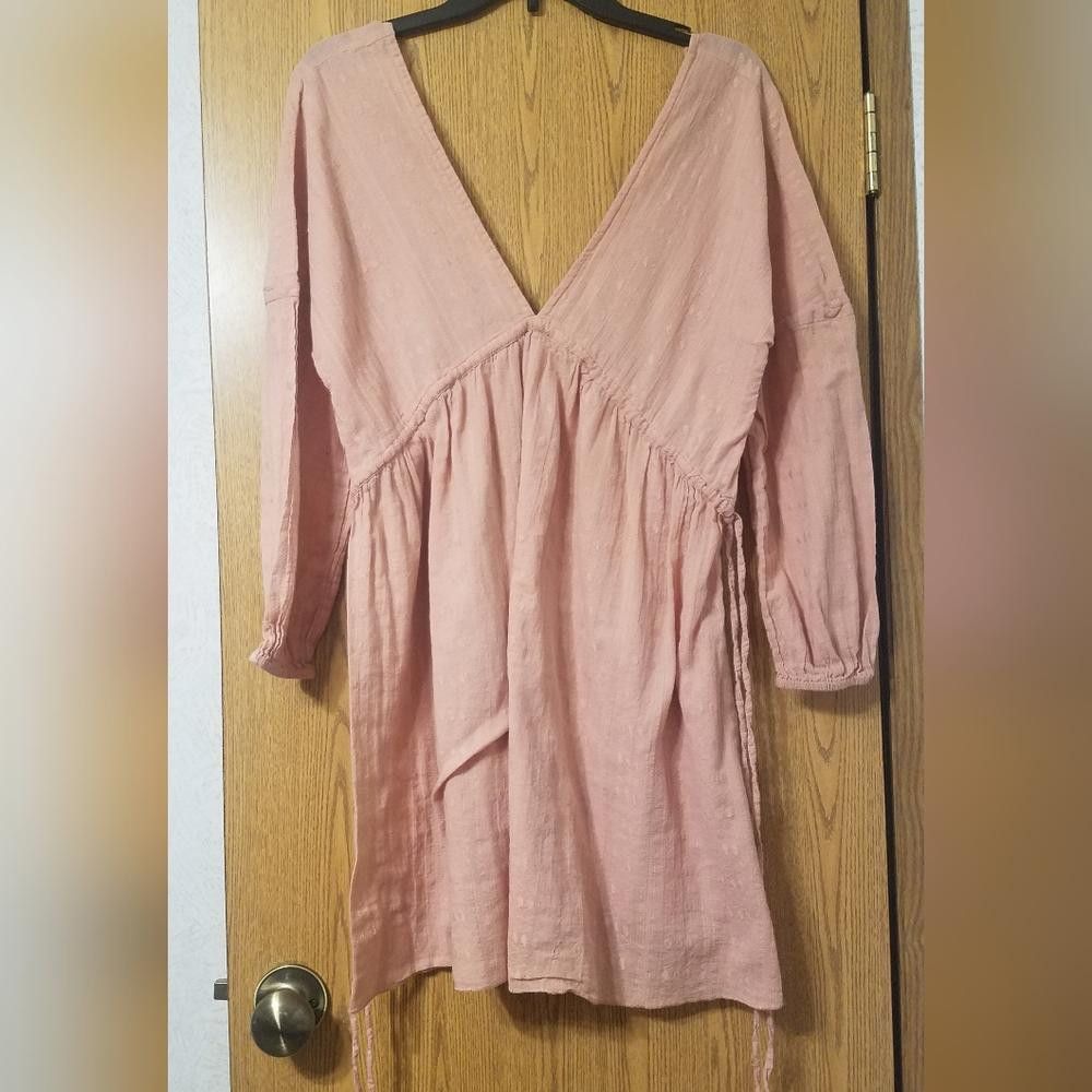 Asos Asos Pink V-Neck Dress Size 6 Size M / US 6-8 / IT 42-44 - 1 Thumbnail