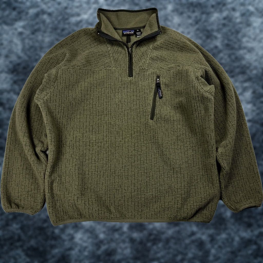 Patagonia VINTAGE Patagonia Synchilla 1/4 Zip Pullover Jacket XL Green Fleece Jacket Men Pullover Zip 1/4 Zip Casual Workwear 2001 Fall Synchilla Size US XL / EU 56 / 4 - 1 Thumbnail