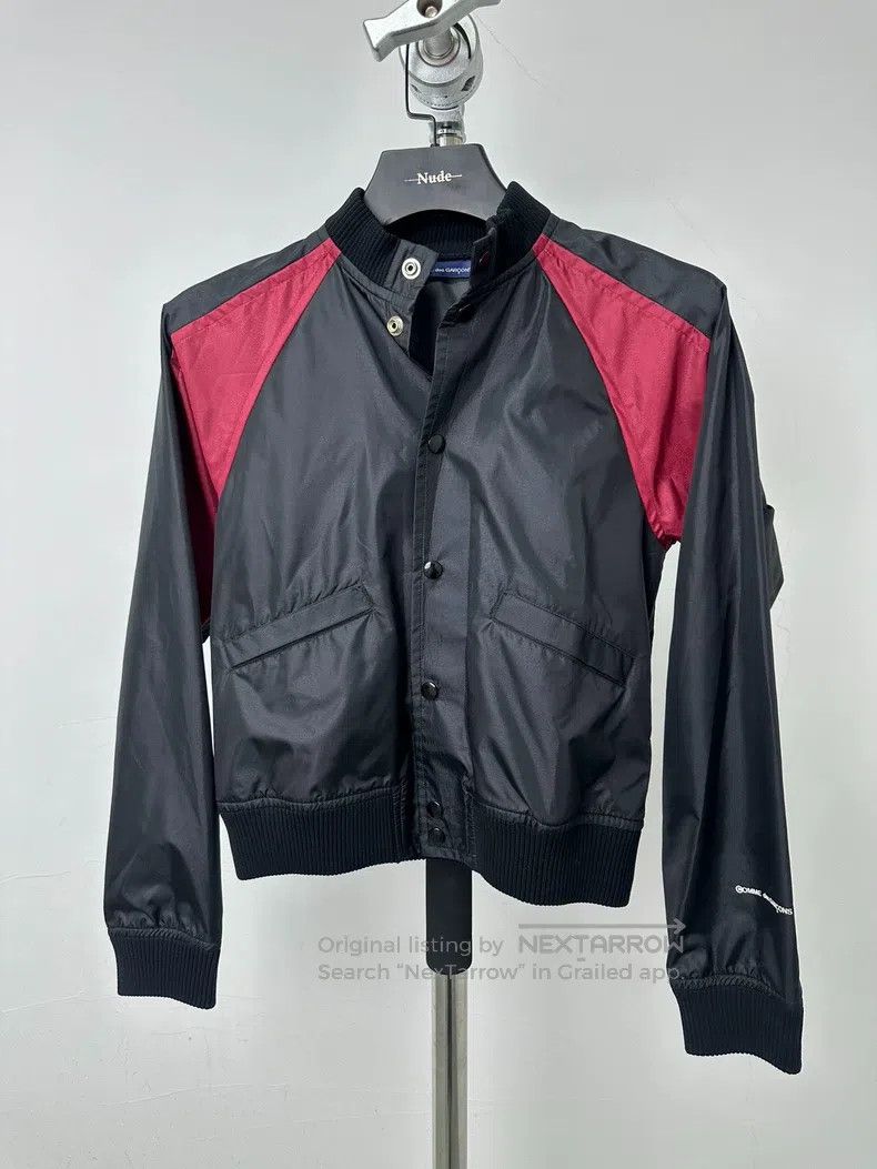 Comme Des Garcons Patchwork ultra-short sports jacket with
