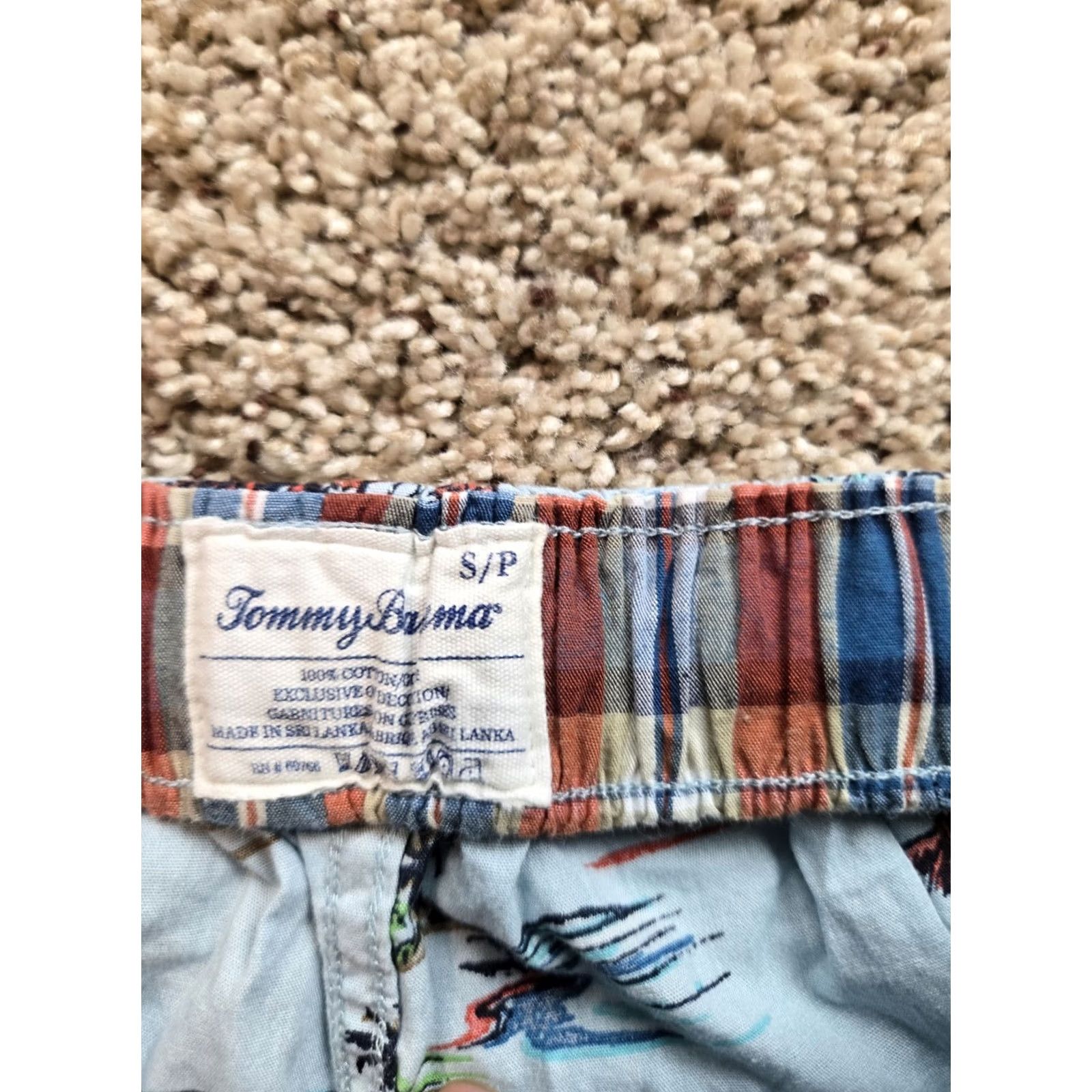 Tommy Bahama Tommy Bahama Sleep Shorts Mens Small Blue Cotton Pockets Island Print Lounge Shorts Size US 29 - 3 Thumbnail