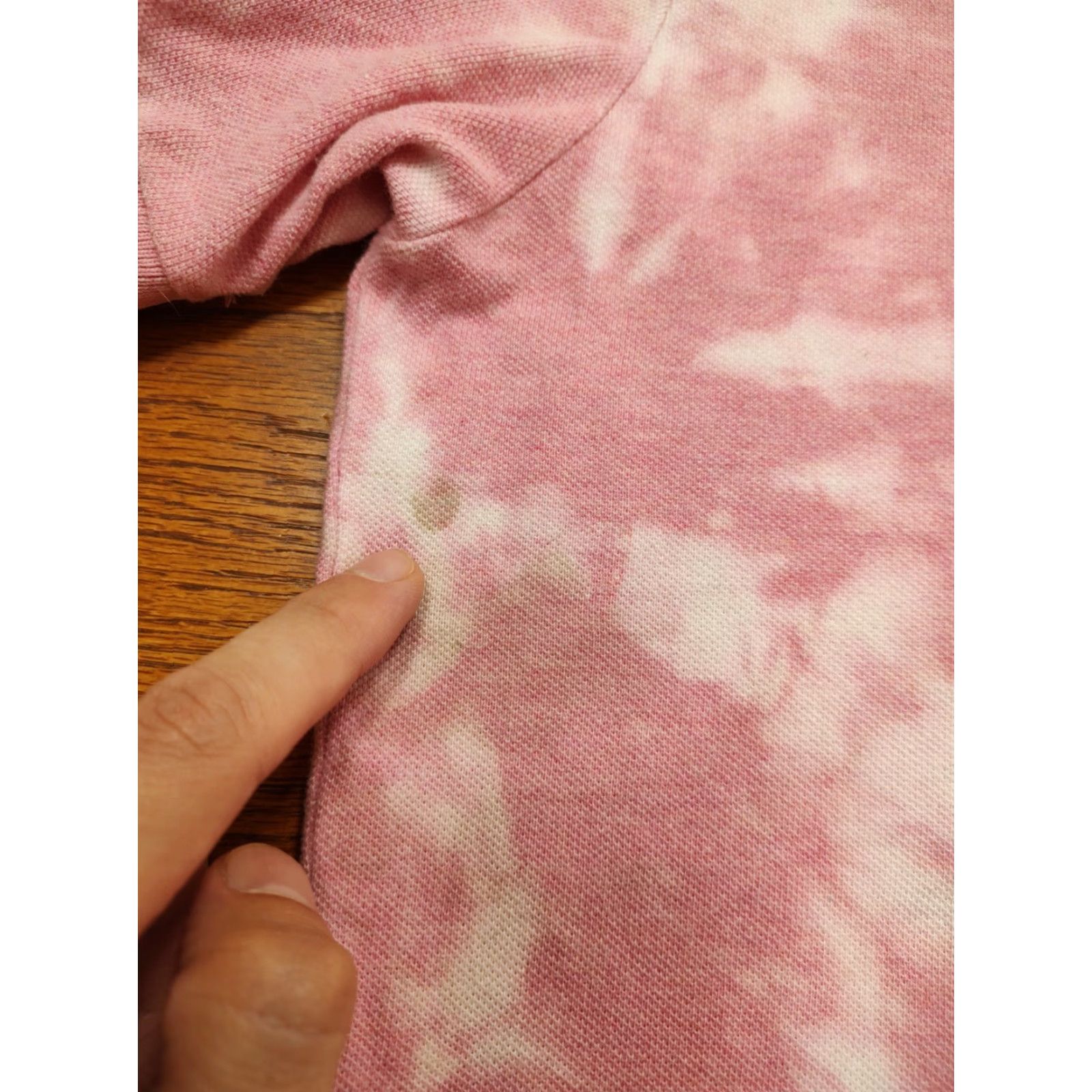 Polo Ralph Lauren VINTAGE Polo Ralph Lauren Shirt Mens M Pink 100% Cotton Tie Dye Acid Wash Short Sleeve Polo Shirt College 90s USA Mens Size US M / EU 48-50 / 2 - 3 Thumbnail