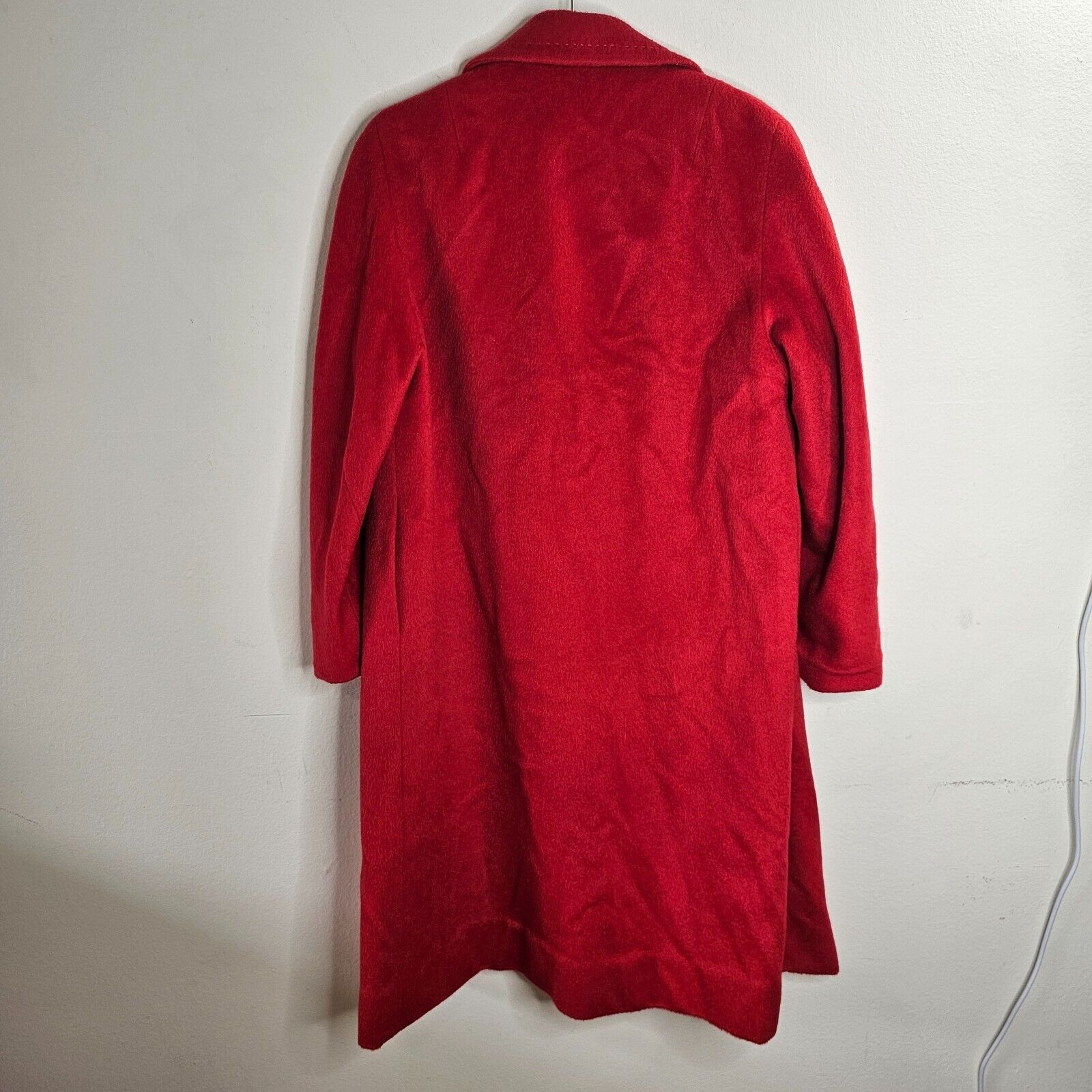 Other Red Felt Long Sleeve Single Button Heavy Long Line Jacket L Size L / US 10 / IT 46 - 9 Thumbnail