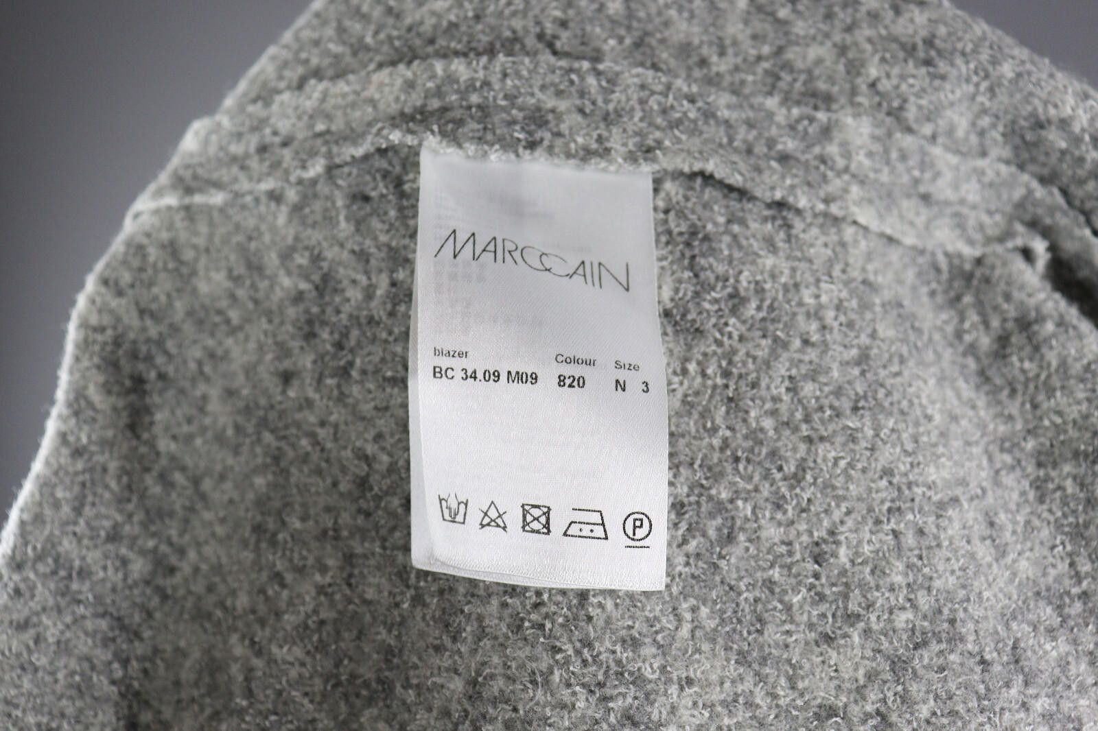 Designer Marc Cain Gray Wool Gray Blazer Jacket Size 3 Size M / US 6-8 / IT 42-44 - 10 Thumbnail