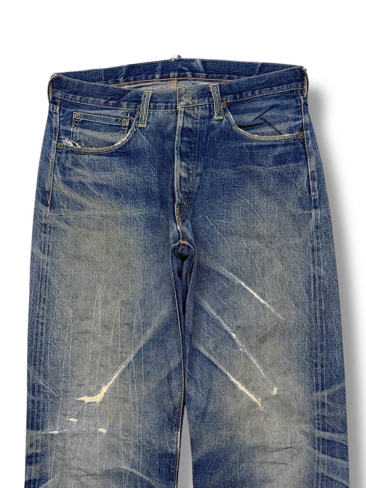 The Real McCoy's Vintage 90s Joe McCoys & Co Selvedge Denim Japan | 1940s W32 Size US 32 / EU 48 - 4 Thumbnail