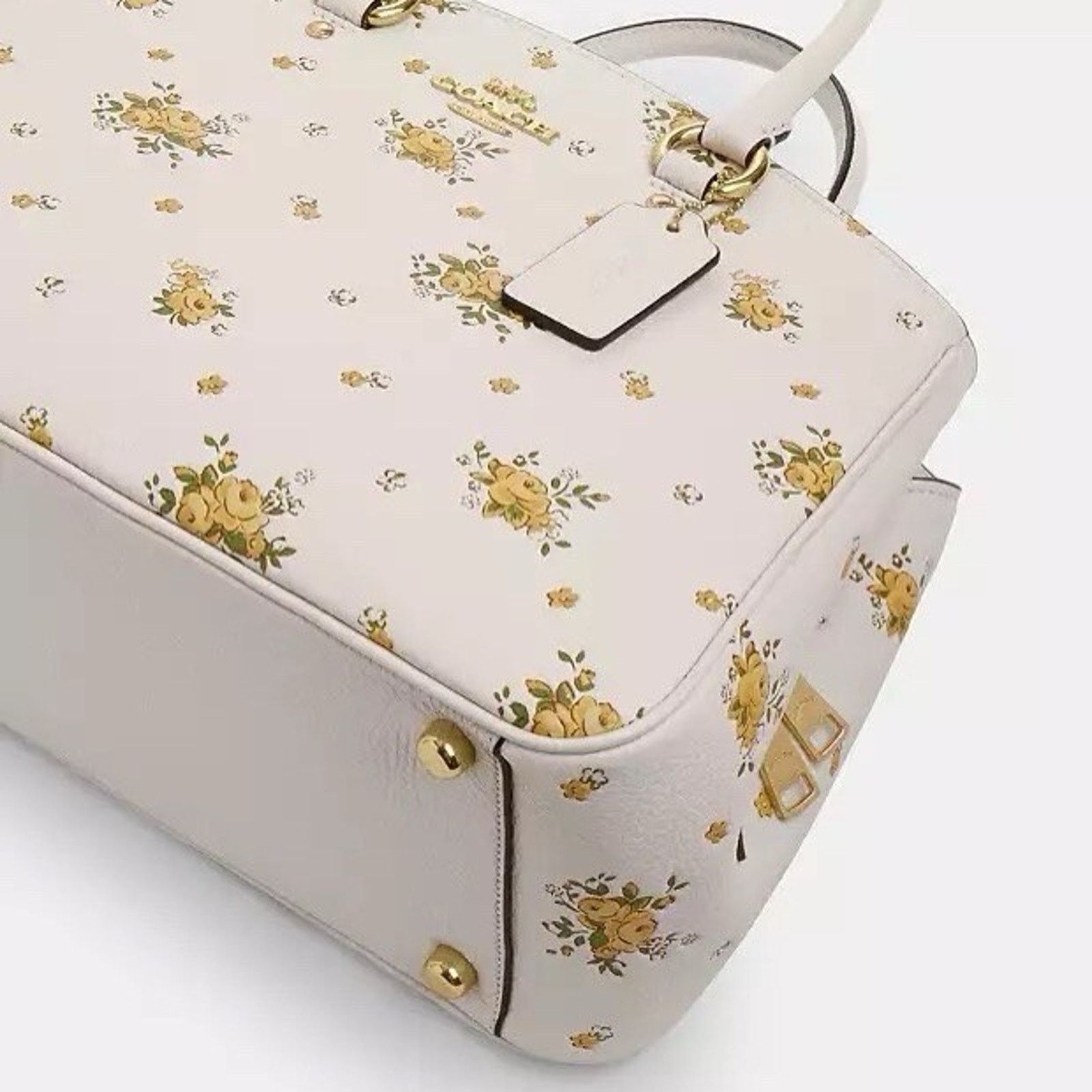 Coach NWT Coach Savannah Carryall Bag Floral CAL41 Chalk Multi Size ONE SIZE - 6 Thumbnail