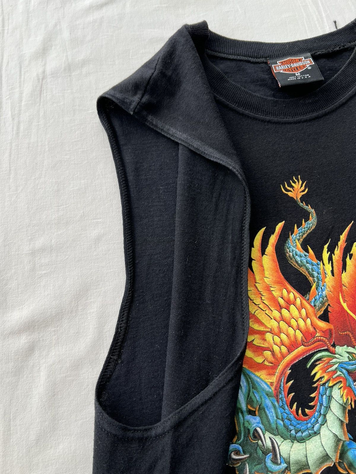 Harley Davidson Vintage 90s Harley Davidson Dragon Zurich Switzerland Size US M / EU 48-50 / 2 - 8 Thumbnail