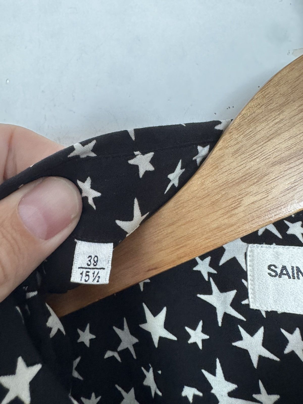 Saint Laurent Paris Hedi stars dylan viscose shirt Size US M / EU 48-50 / 2 - 3 Thumbnail