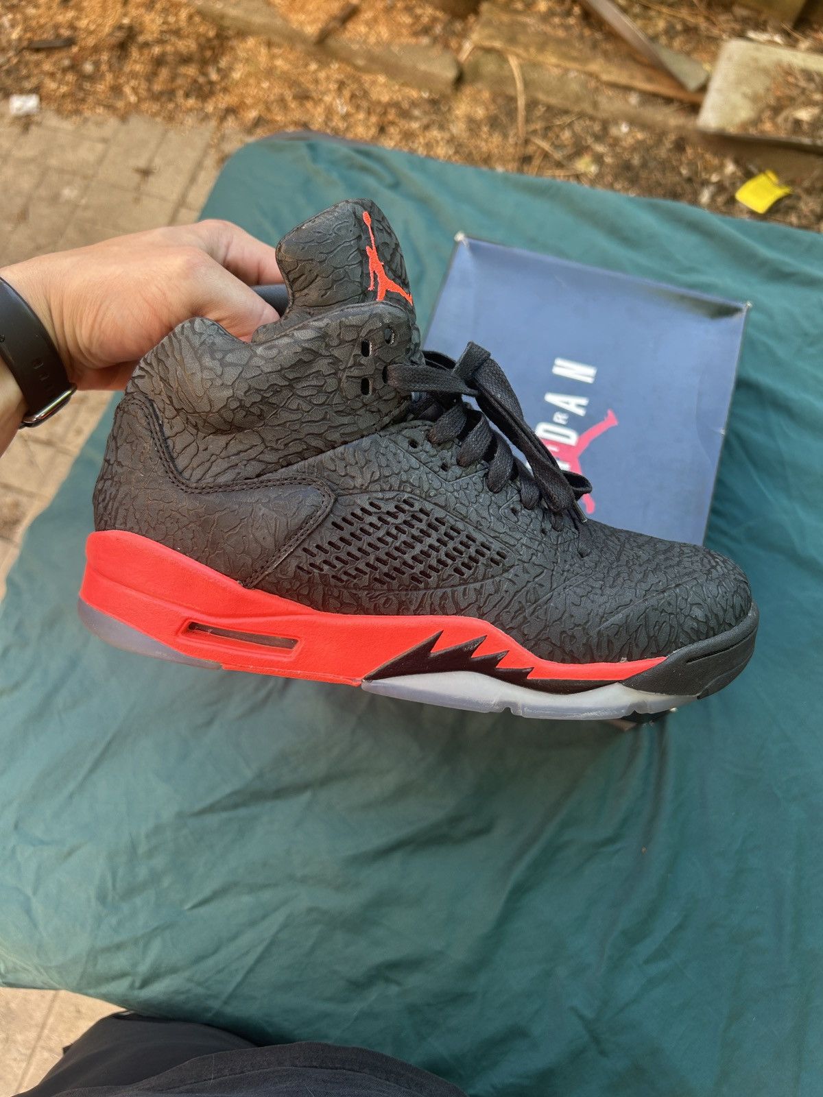Jordan Brand × Nike Air Jordan 5 3Lab5 Infrared Size US 9.5 / EU 42-43 - 7 Thumbnail