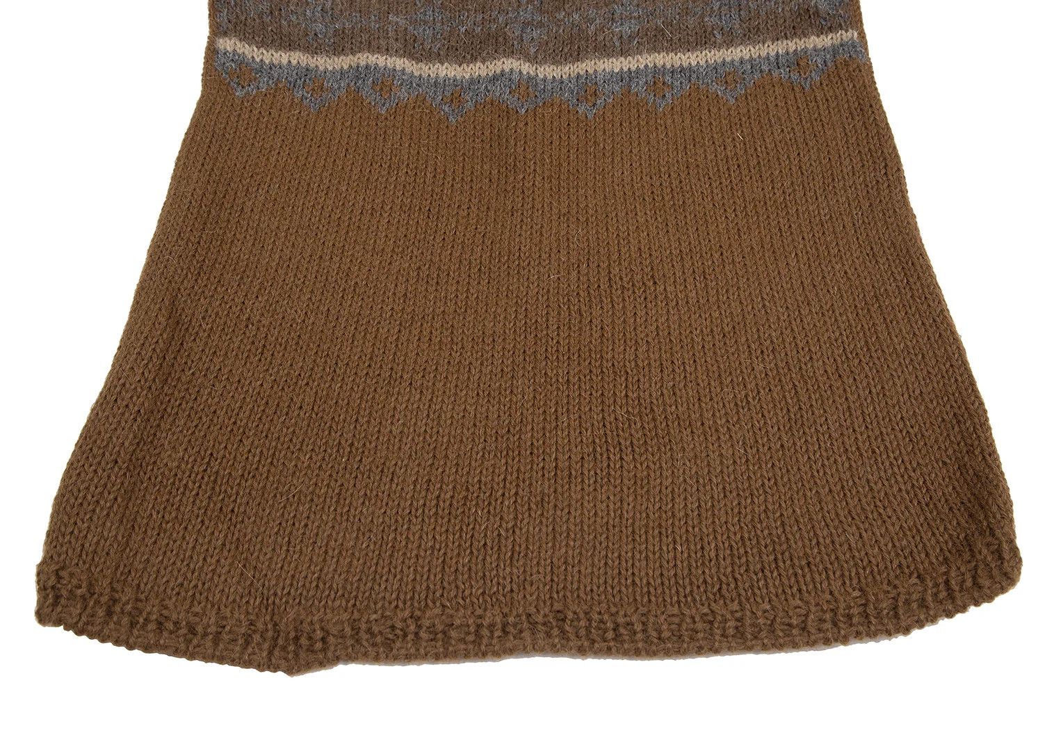 Comme des Garcons Homme Plus Sleep Number Print Wool Knit Sweater in Brown Size M Size US M / EU 48-50 / 2 - 8 Thumbnail