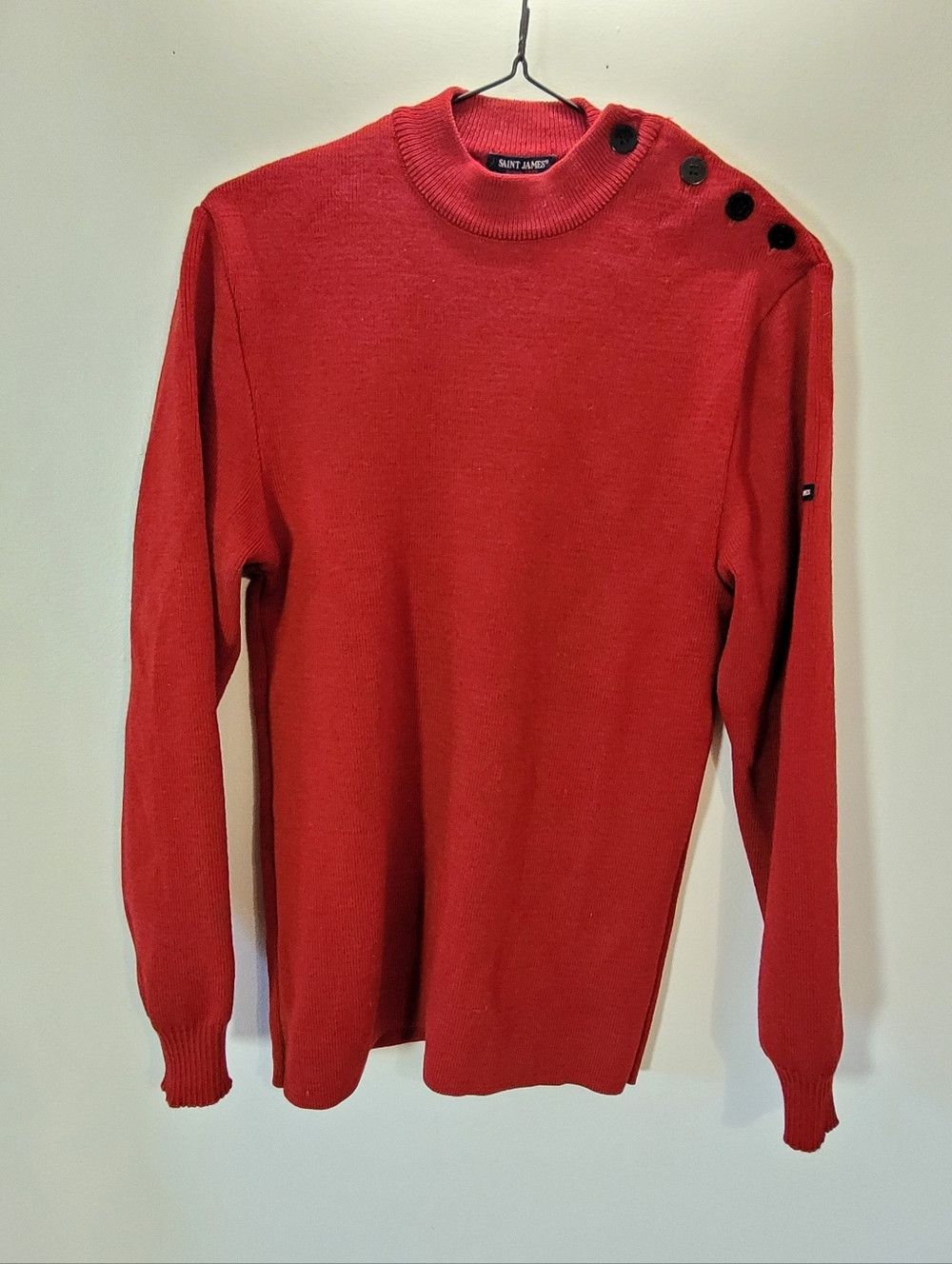 Saint James Saint James Red CANCALE Fisherman Sweater Side Button - Xs Size US XS / EU 42 / 0 - 3 Thumbnail