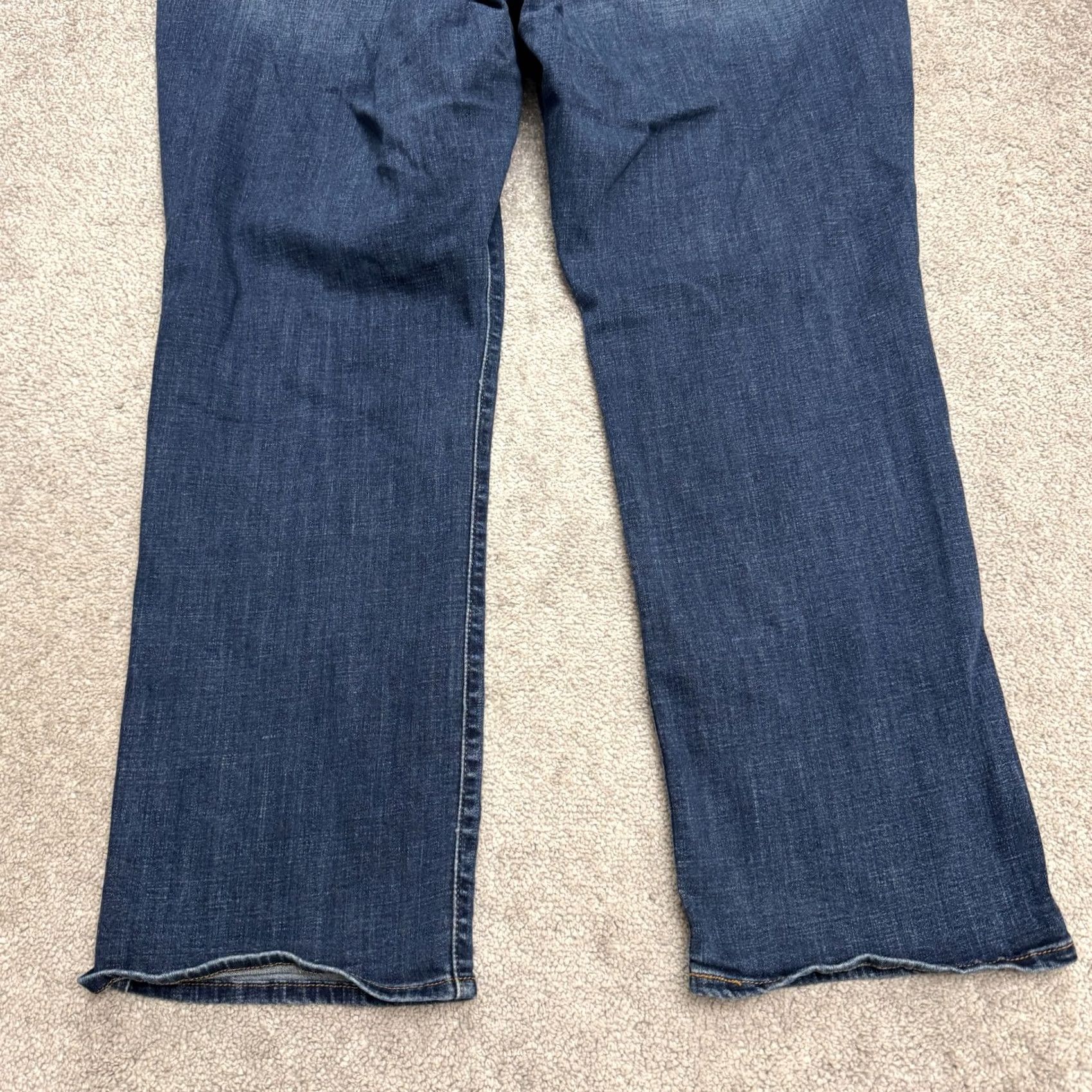 Levi's Levi's 414 Classic Straight Jeans Women 24W Blue Dark Wash Casual Size 42" / US 20 - 4 Thumbnail