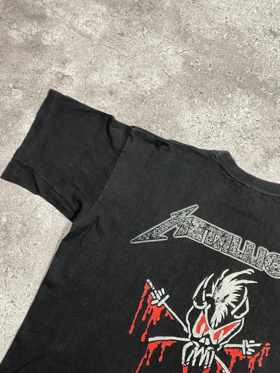 Band Tees 90s Metalicca Vintage Rock Band Croped T Shirt Size US M / EU 48-50 / 2 - 9 Thumbnail
