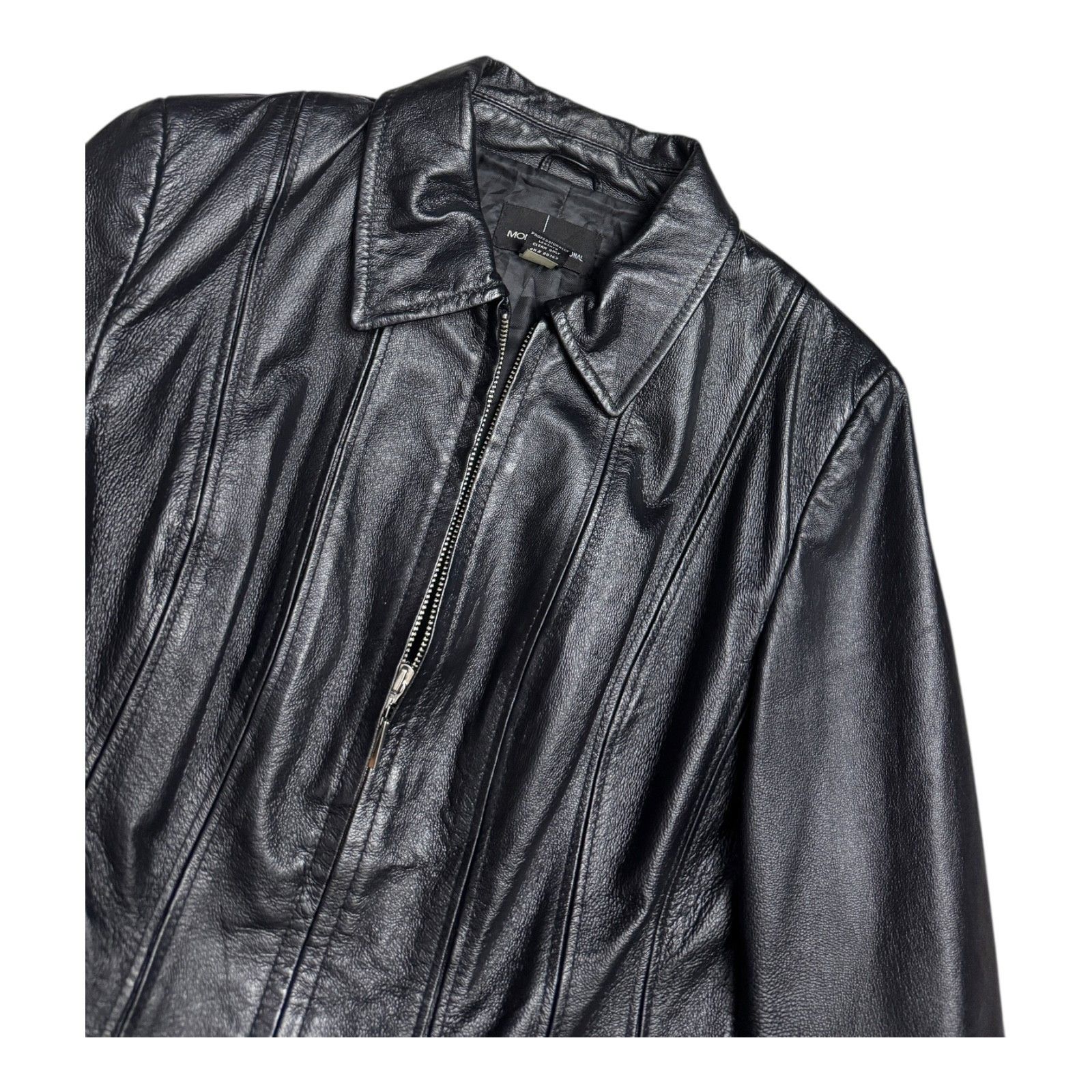 Pelle Moda MODA Genuine Leather Vintage Y2K Leather Jacket Medium Size M / US 6-8 / IT 42-44 - 4 Thumbnail