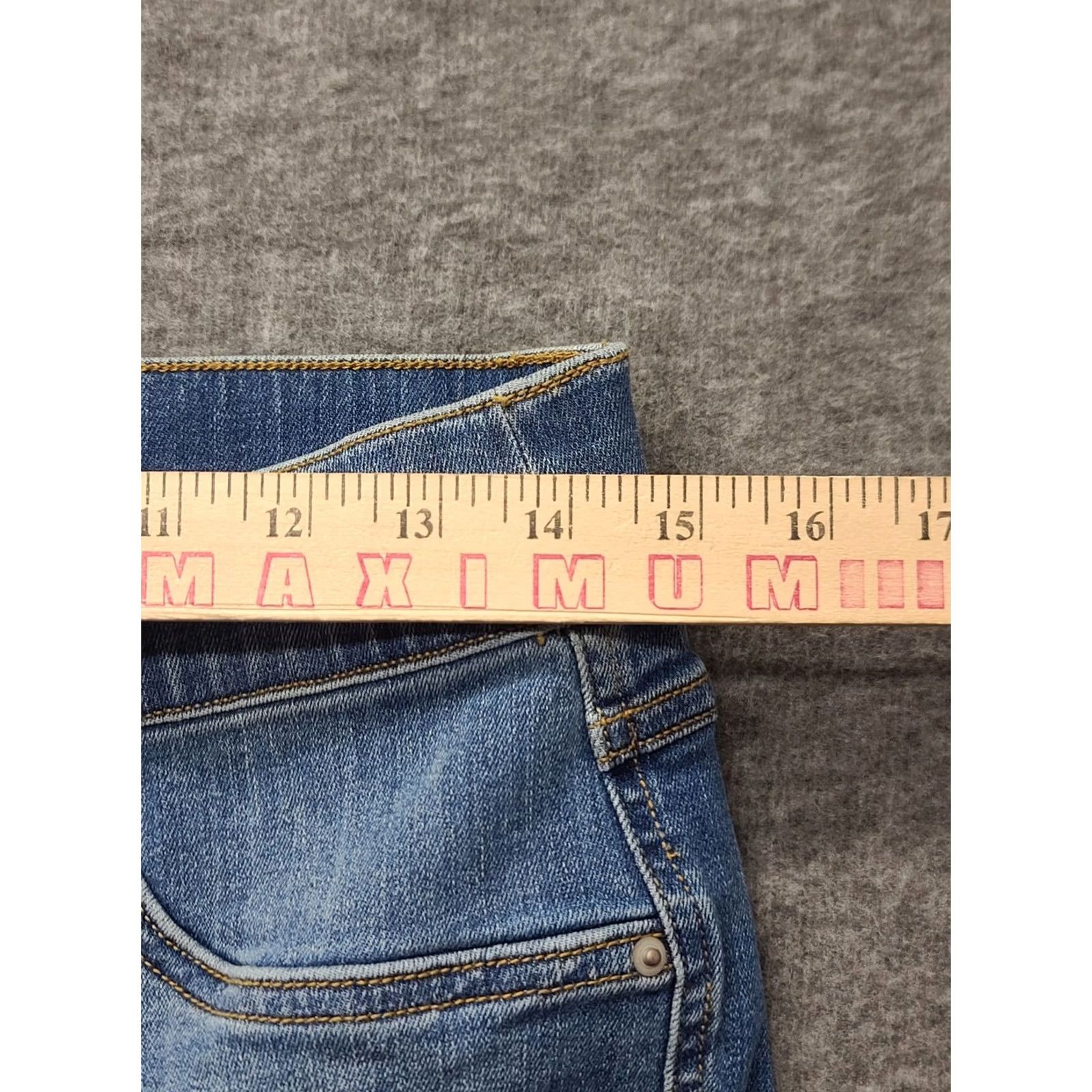 Spanx Spanx Jeans Womens M 28x29 Slim Fit High Rise Denim Blue Stretch Distressed Shaping 29 Inseam Slimming 4 Seasons Mens Womens Boys Girls Size 32" / US 10 / IT 46 - 3 Thumbnail