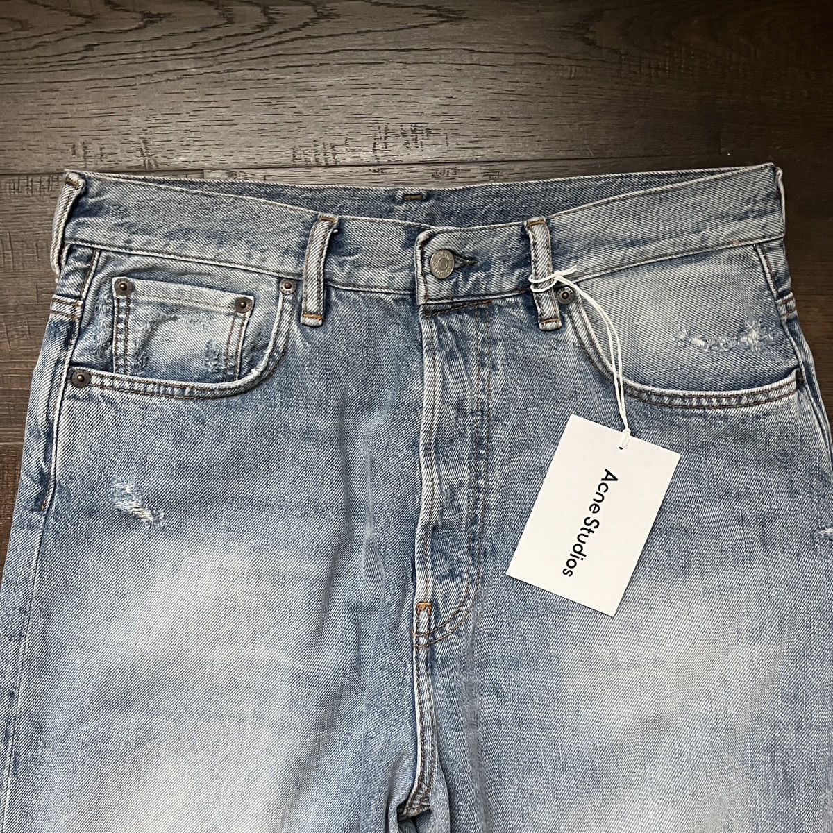 Acne Studios 1989 Light Blue Trash Wide Leg Jeans | Grailed