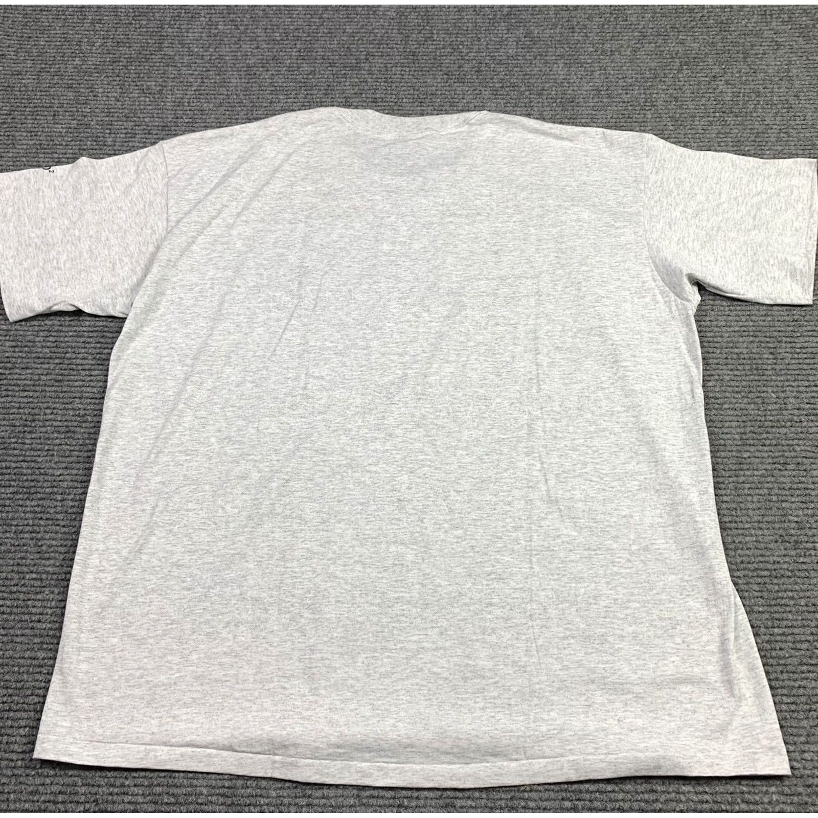 Vintage VINTAGE 90s Single Stitch Gray T-Shirt 3XL Graphic Pocket Tee Made In USA 50/50 Mens T-Shirt Gray 90s Vintage Graphic Tee Navy 50/50 Size US XXL / EU 58 / 5 - 3 Thumbnail