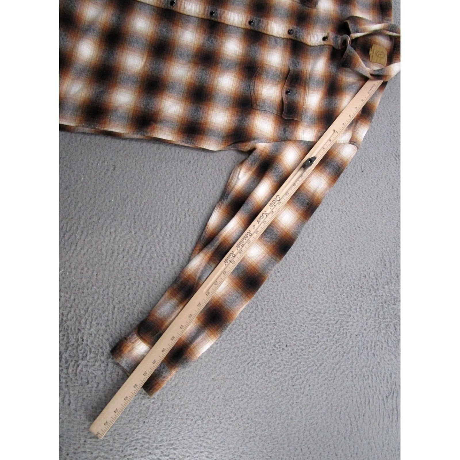 Vintage Gunnison Creek Outfitters Brown Plaid Long Sleeve Button-Up Shirt XL Western Men Size US XL / EU 56 / 4 - 7 Thumbnail