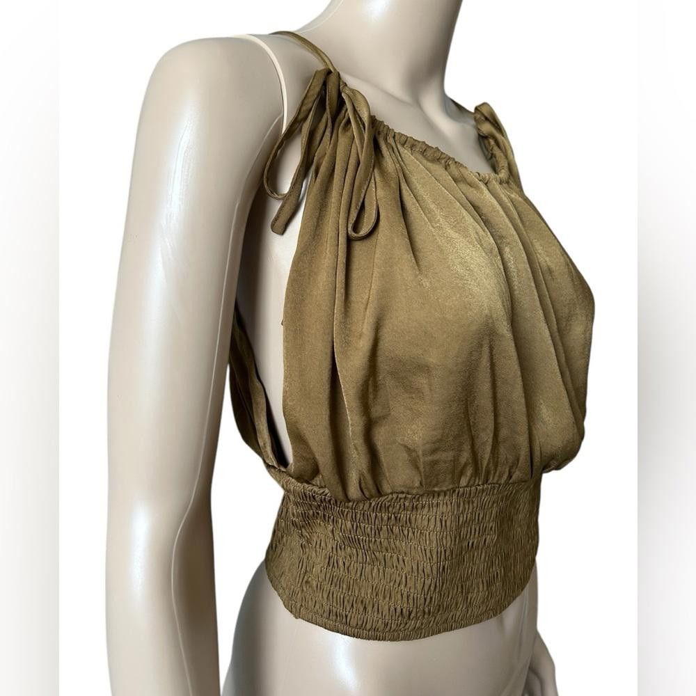 Forever 21 Forever 21 Mustard Yellow Satin Cami Top Size S / US 4 / IT 40 - 3 Thumbnail