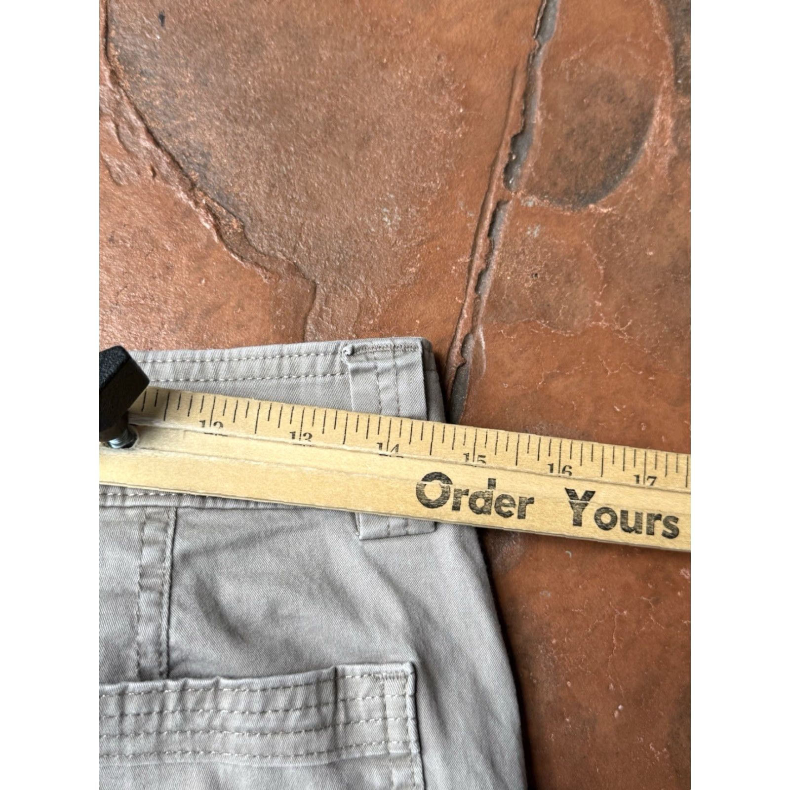 Abercrombie & Fitch VINTAGE Abercrombie & Fitch Cargo Utility Military Pants 30x29.5 Tan Cotton Grunge Skater Womens Size 36" / US 14 / IT 50 - 4 Thumbnail