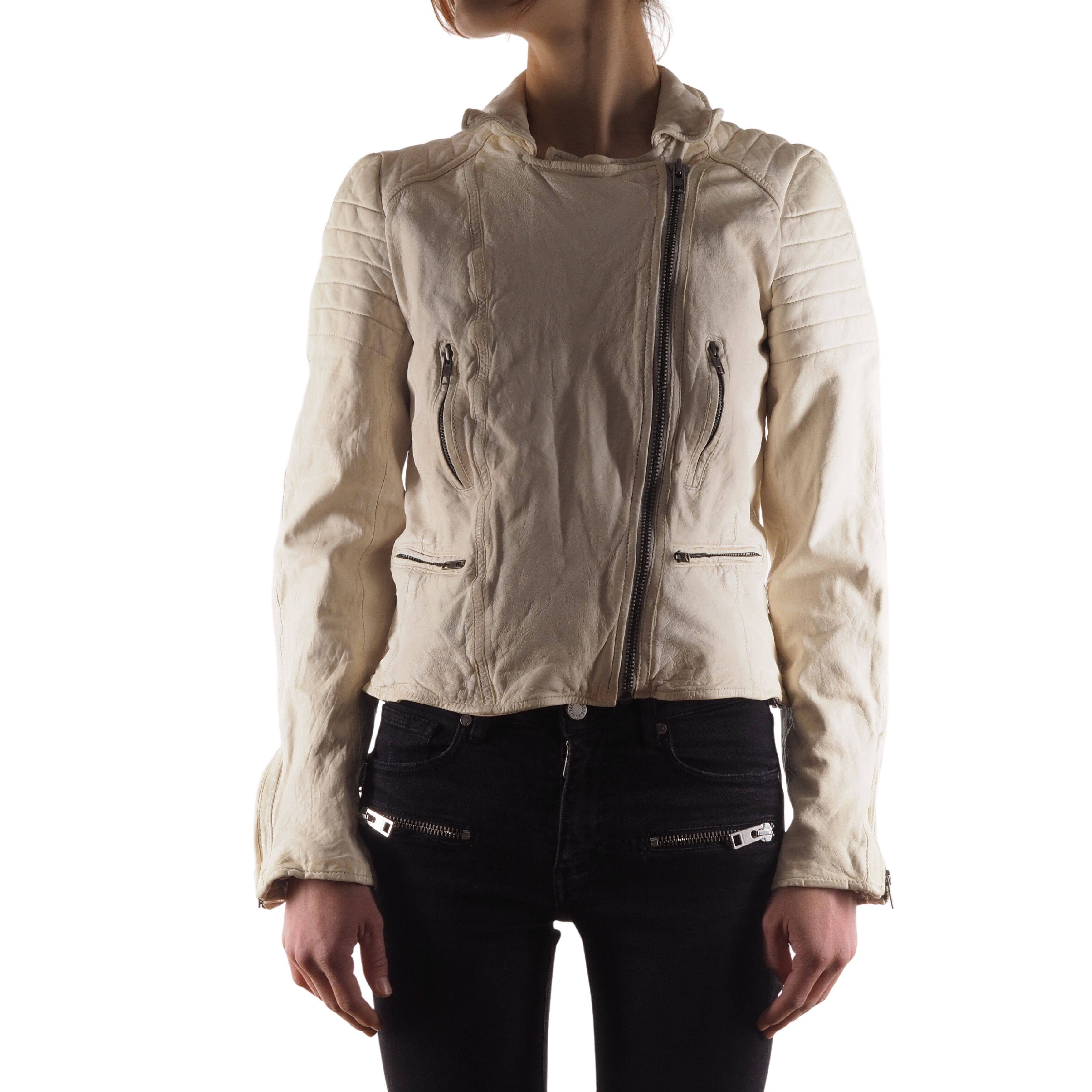 Vintage Diesel Motor Club Patina Leather Jacket Cafe Racer