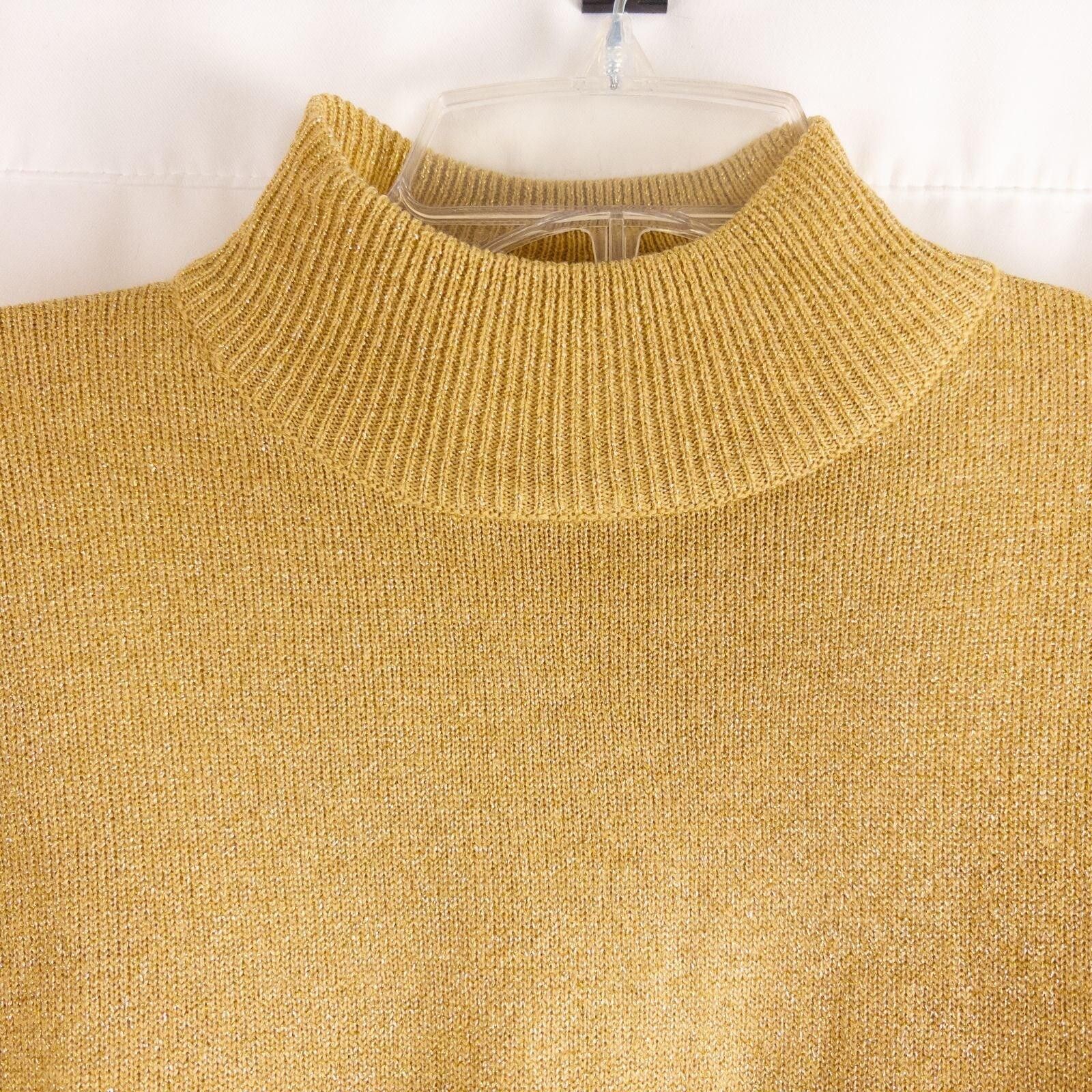 Other Dress Barn Gold Solid Top Womens Small Petite Size S / US 4 / IT 40 - 4 Thumbnail