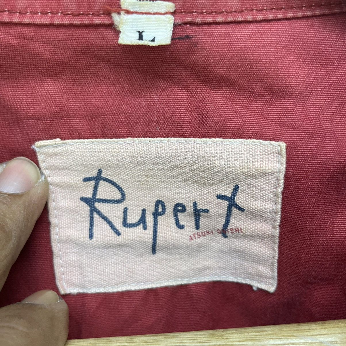 Designer × Japanese Brand × Vintage Rupert Atsuki Onishi Tiny Bear Logo Herrringtone Jacket Size US L / EU 52-54 / 3 - 12 Thumbnail