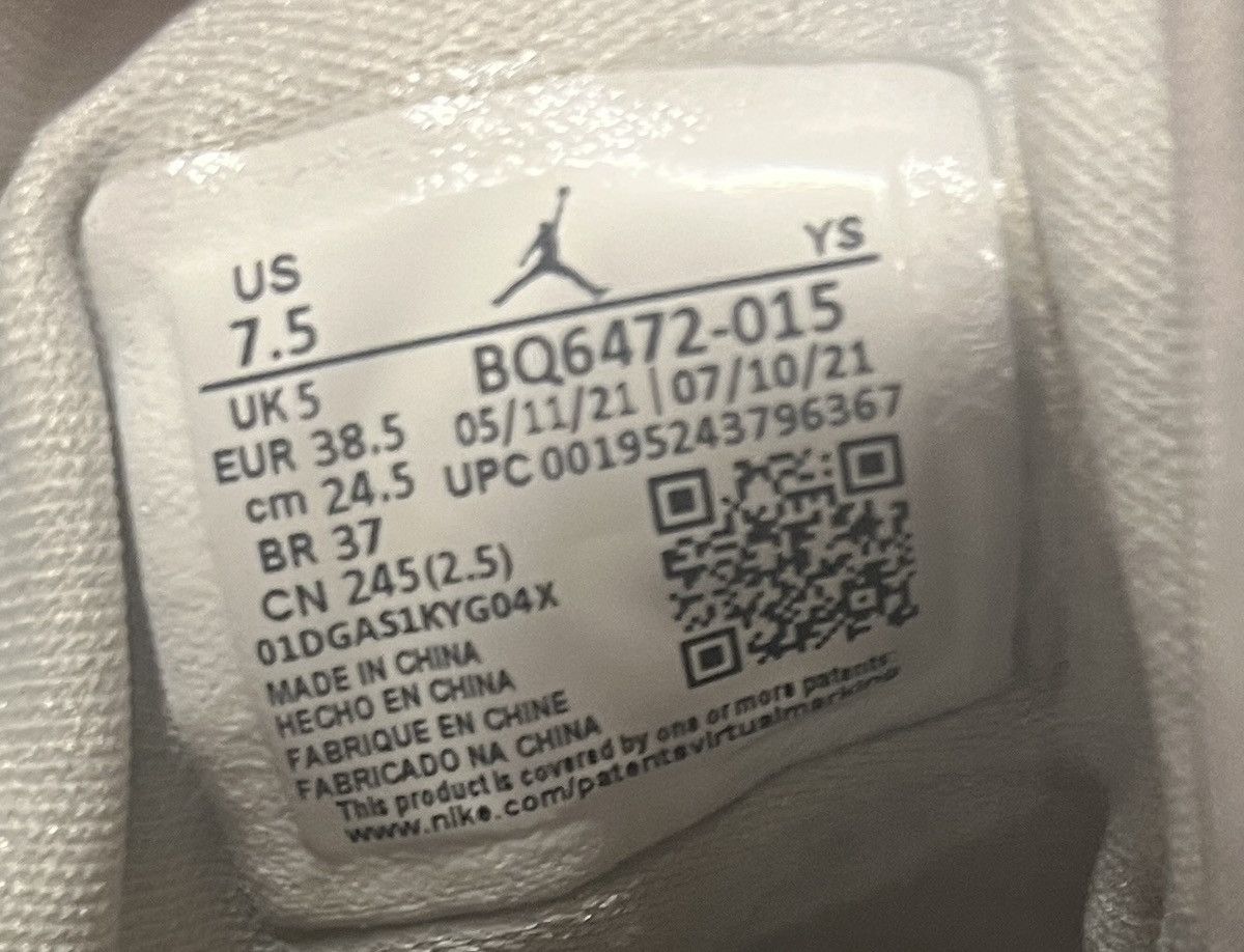 Jordan Brand SIZE 7.5 W0MAN - Nike Air Jordan 1 Mid Grey Fog Size US 7.5 / IT 37.5 - 6 Thumbnail