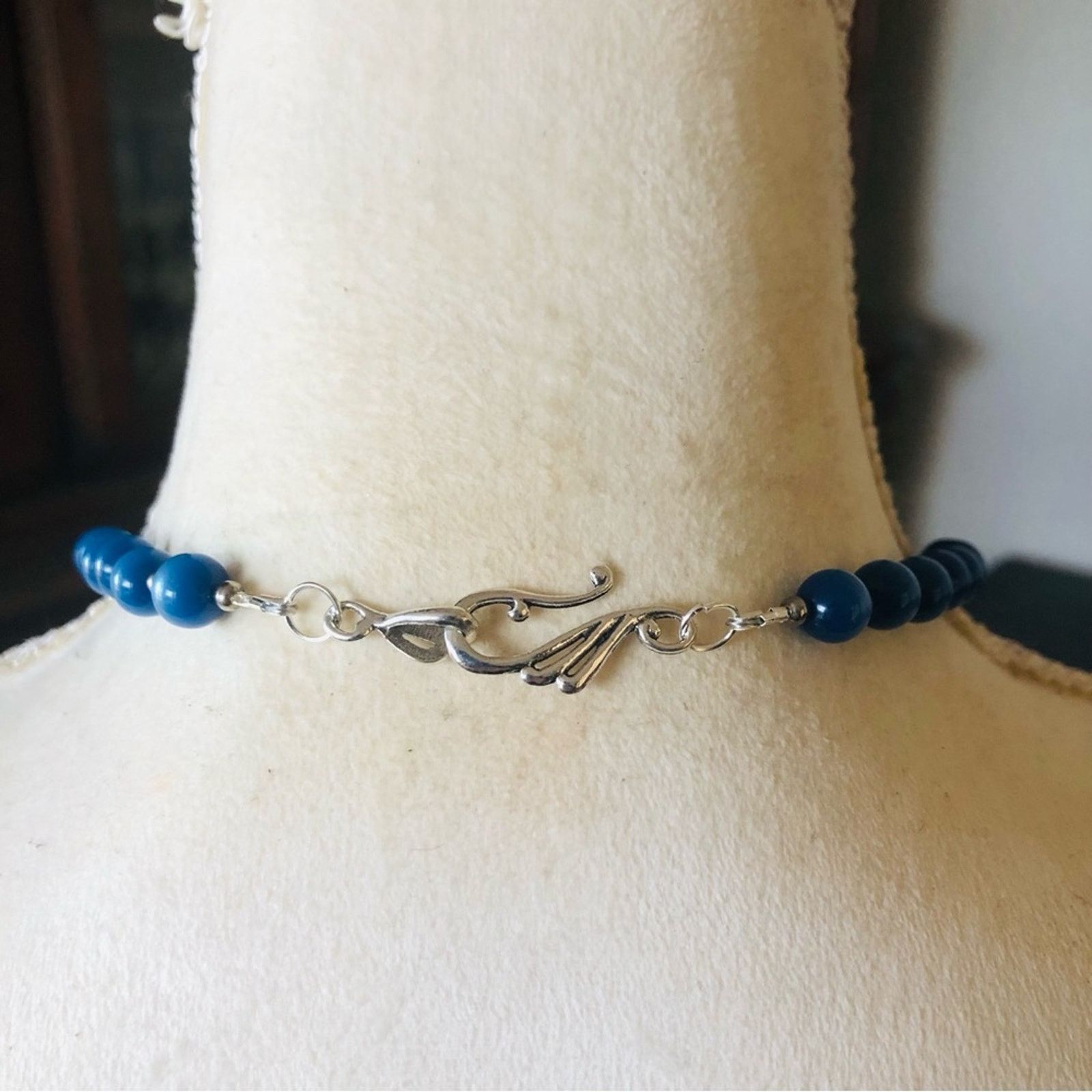 Handmade Handcrafted repurpose howlite genuine stone necklace Size ONE SIZE - 7 Thumbnail