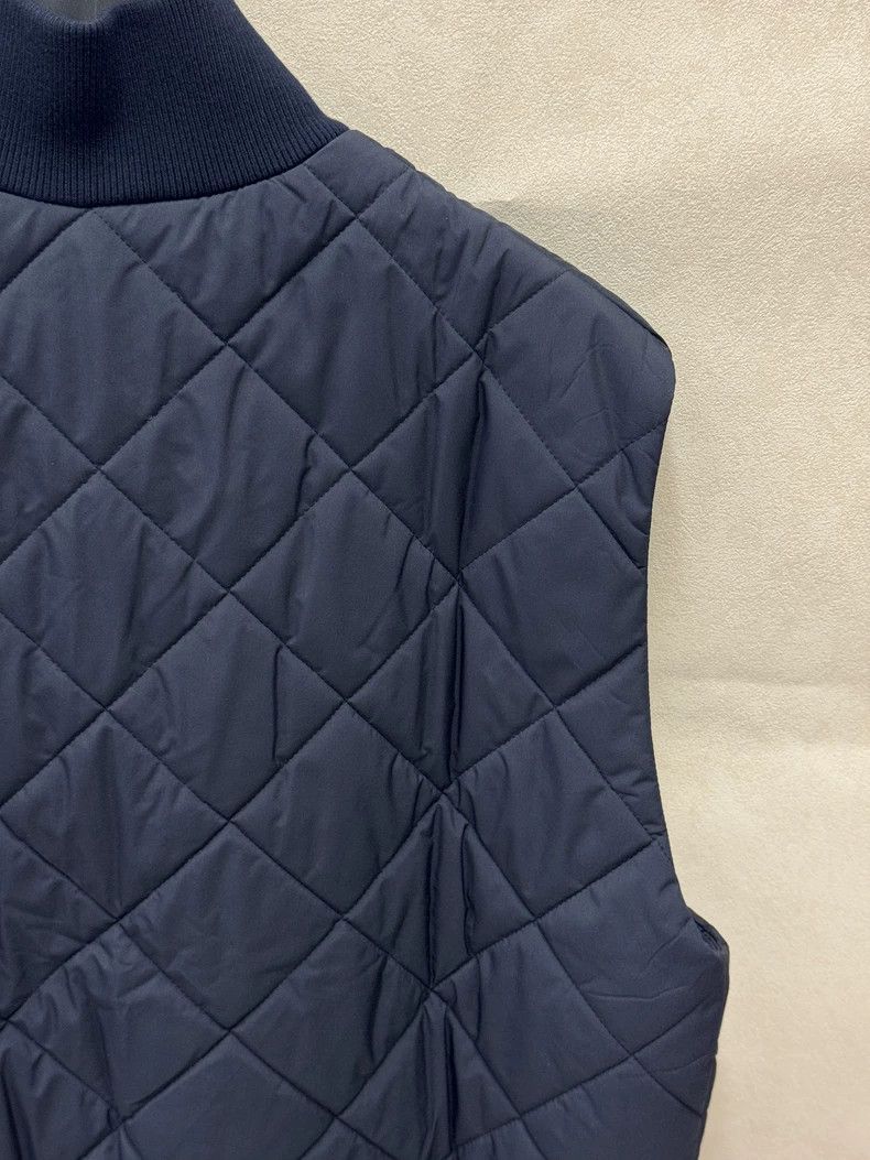 Loro Piana LORO PIANA Solid color collar zipper sleeveless vest Size US L / EU 52-54 / 3 - 6 Thumbnail
