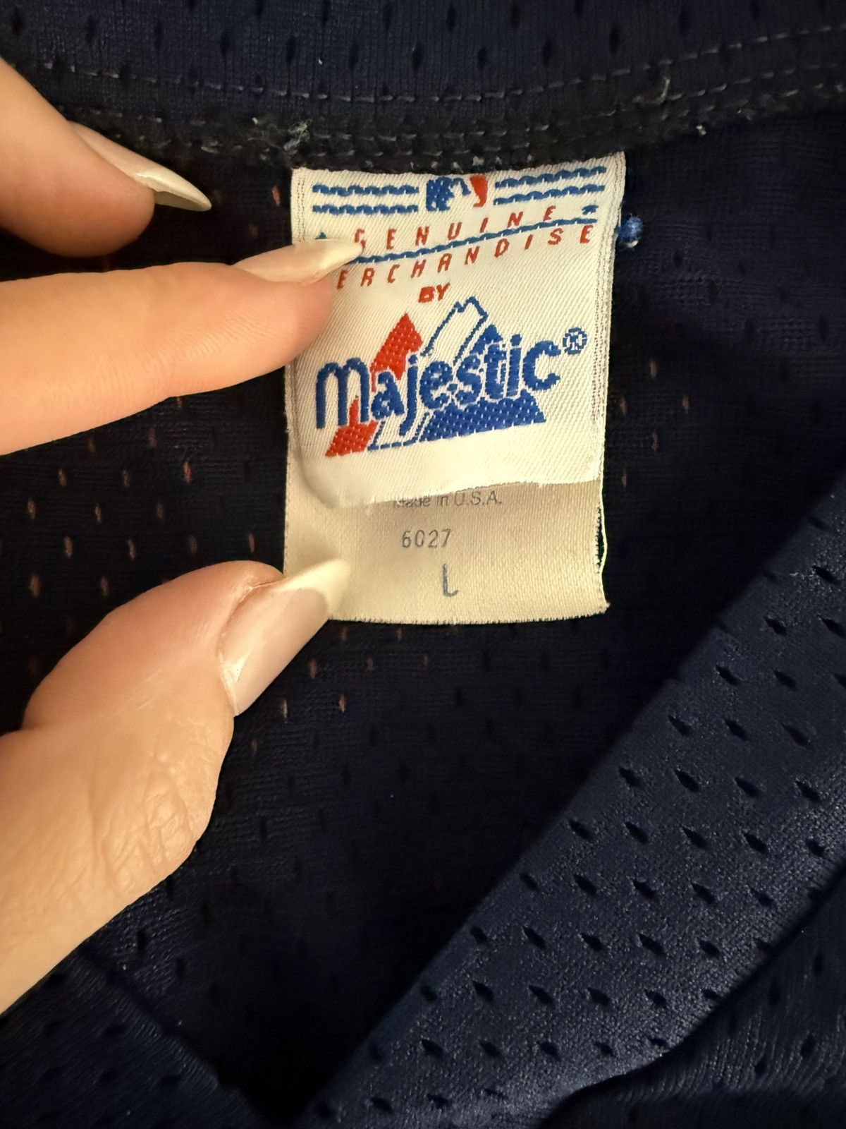 Majestic Braves Baby Tee Size ONE SIZE - 2 Thumbnail