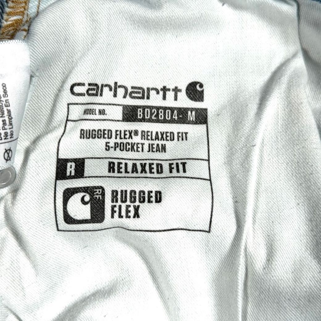 Carhartt Carhartt Jeans Mens 34x30 Blue Denim Rugged Flex Relaxed Fit Workwear BD2804 Size US 34 / EU 50 - 6 Thumbnail