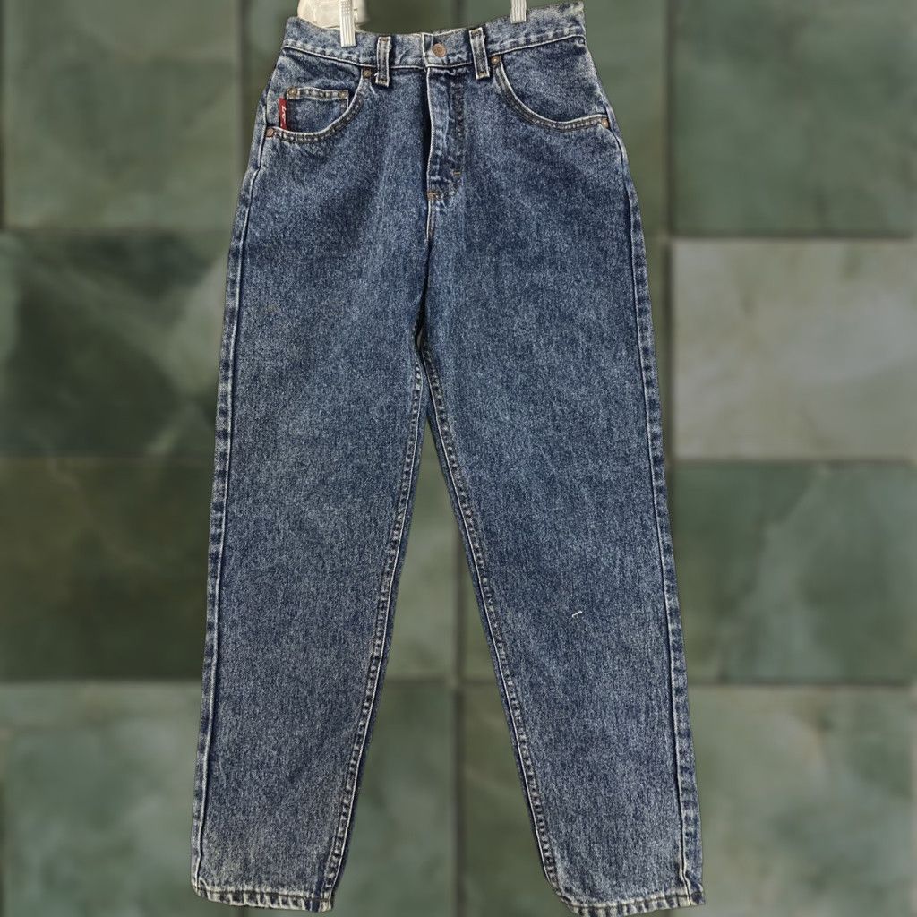 Lee Vintage Lee Mom Jeans Womens 16 High Rise Blue Cotton 90s Hipster Classic Size 38" / US 16 / IT 52 - 1 Thumbnail
