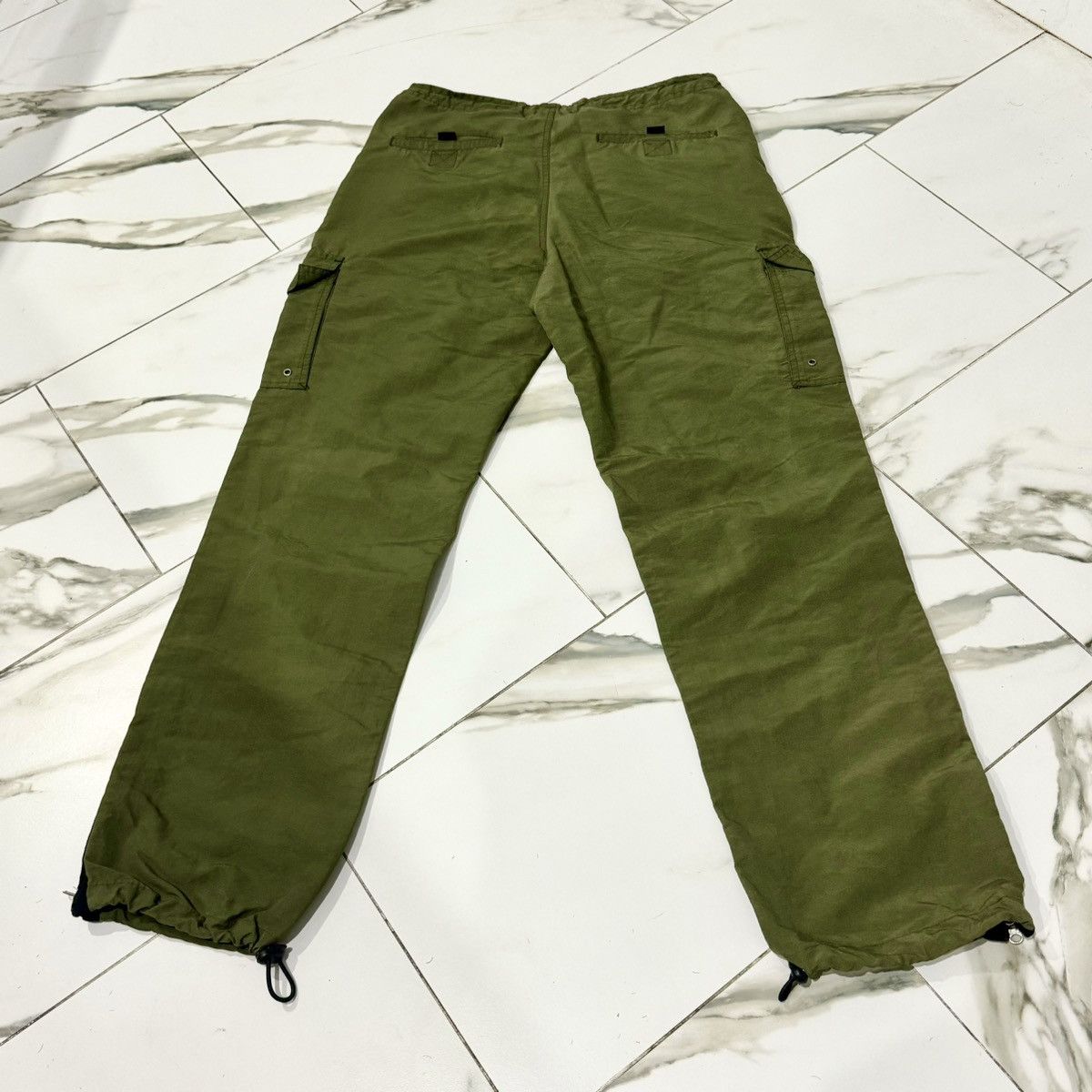Japanese Brand × Vintage VINTAGE SANS SOUCI GREEN PARACHUTE PANTS! Size US 32 / EU 48 - 4 Thumbnail