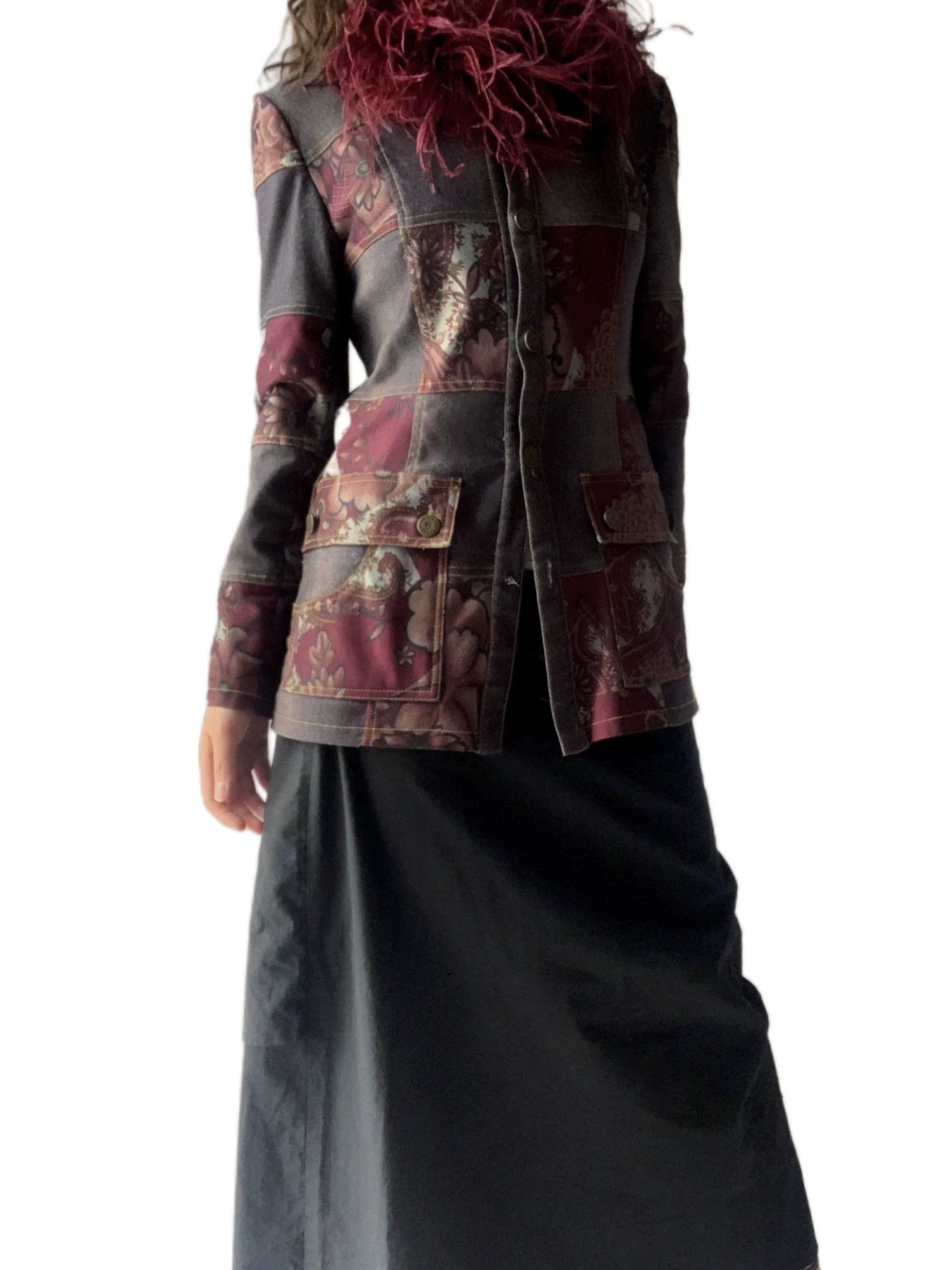 Other ozz on denim paneled suit jacket L Size L / US 10 / IT 46 - 2 Thumbnail