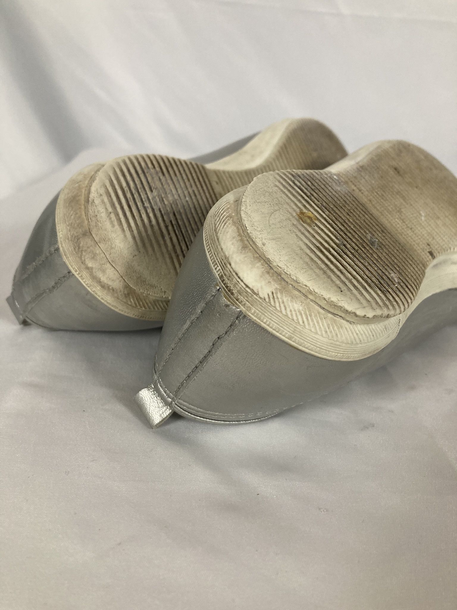 Comme des Garcons Comme des Garçons Silver Metallic Mary Jane Ballet Flats Size US 8 / IT 38 - 6 Thumbnail