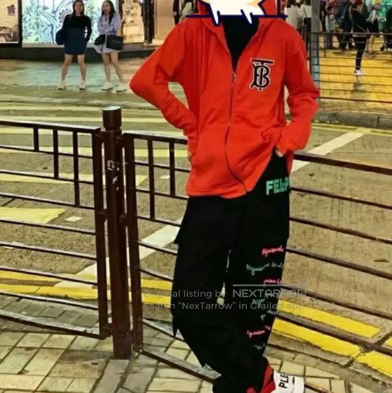 Burberry Burberry Red Cotton Hoodie for Men. Size US XXL / EU 58 / 5 - 7 Thumbnail